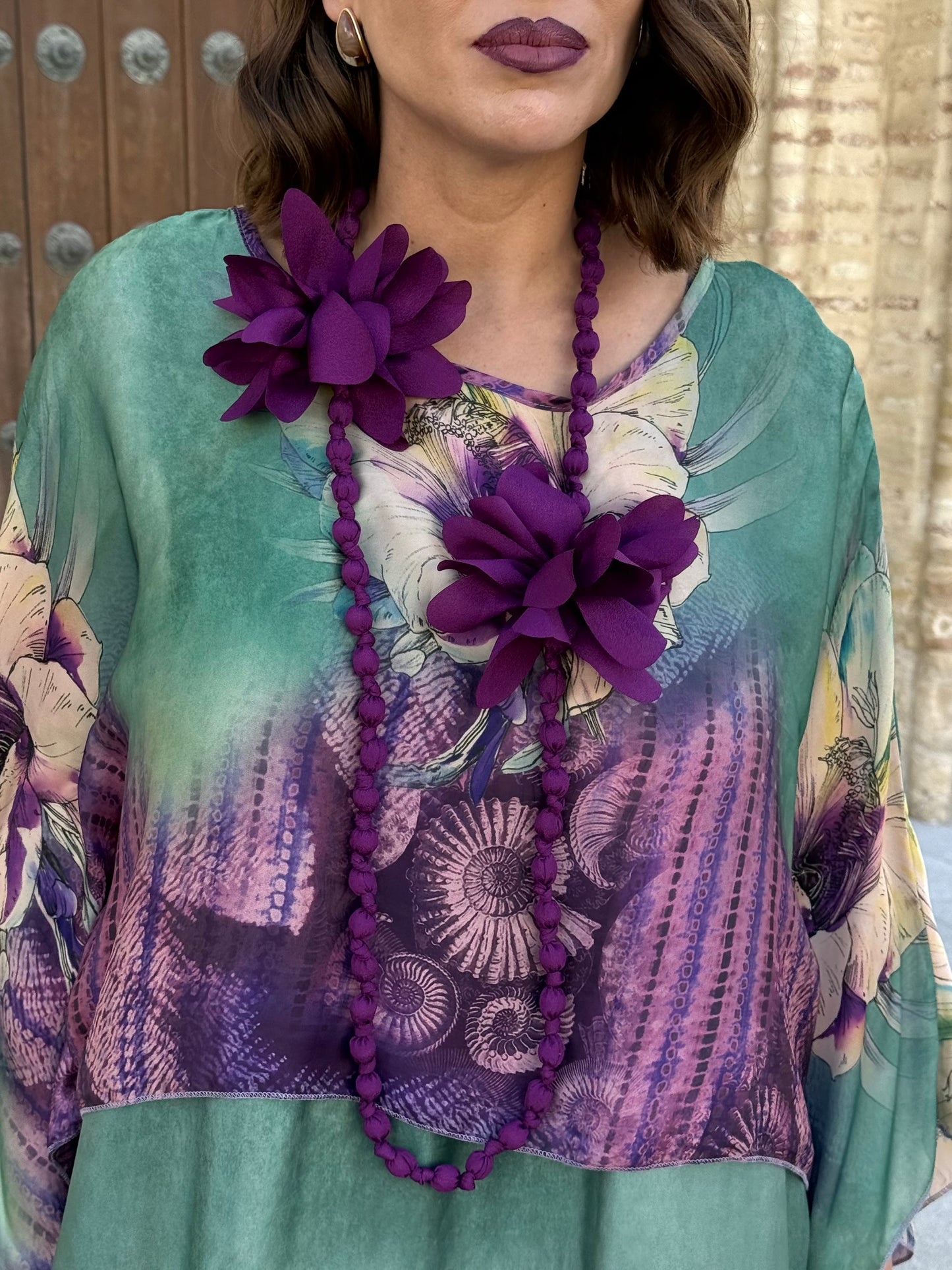 Collar Esmeralda Morado