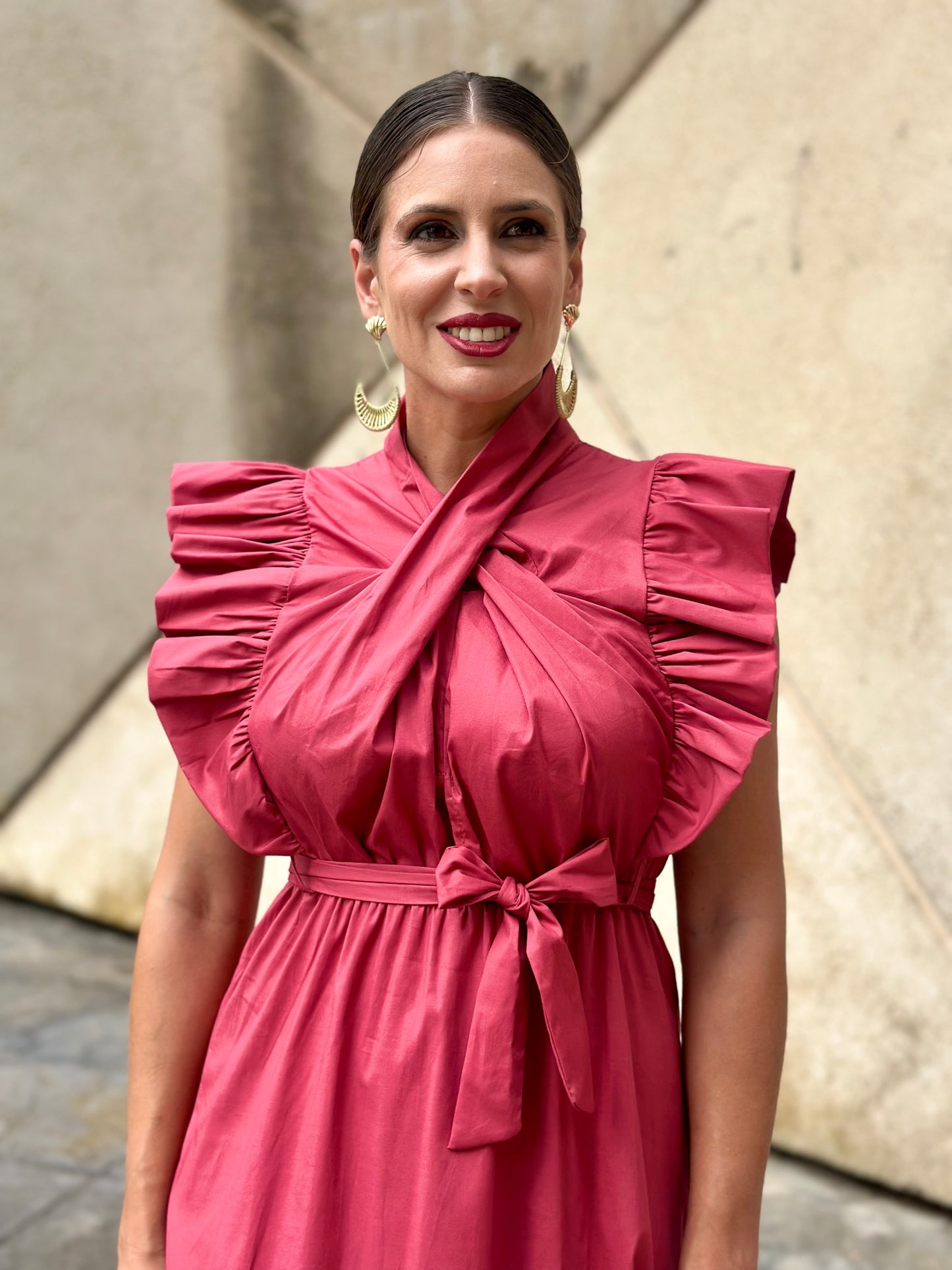 Vestido Almazara Coral