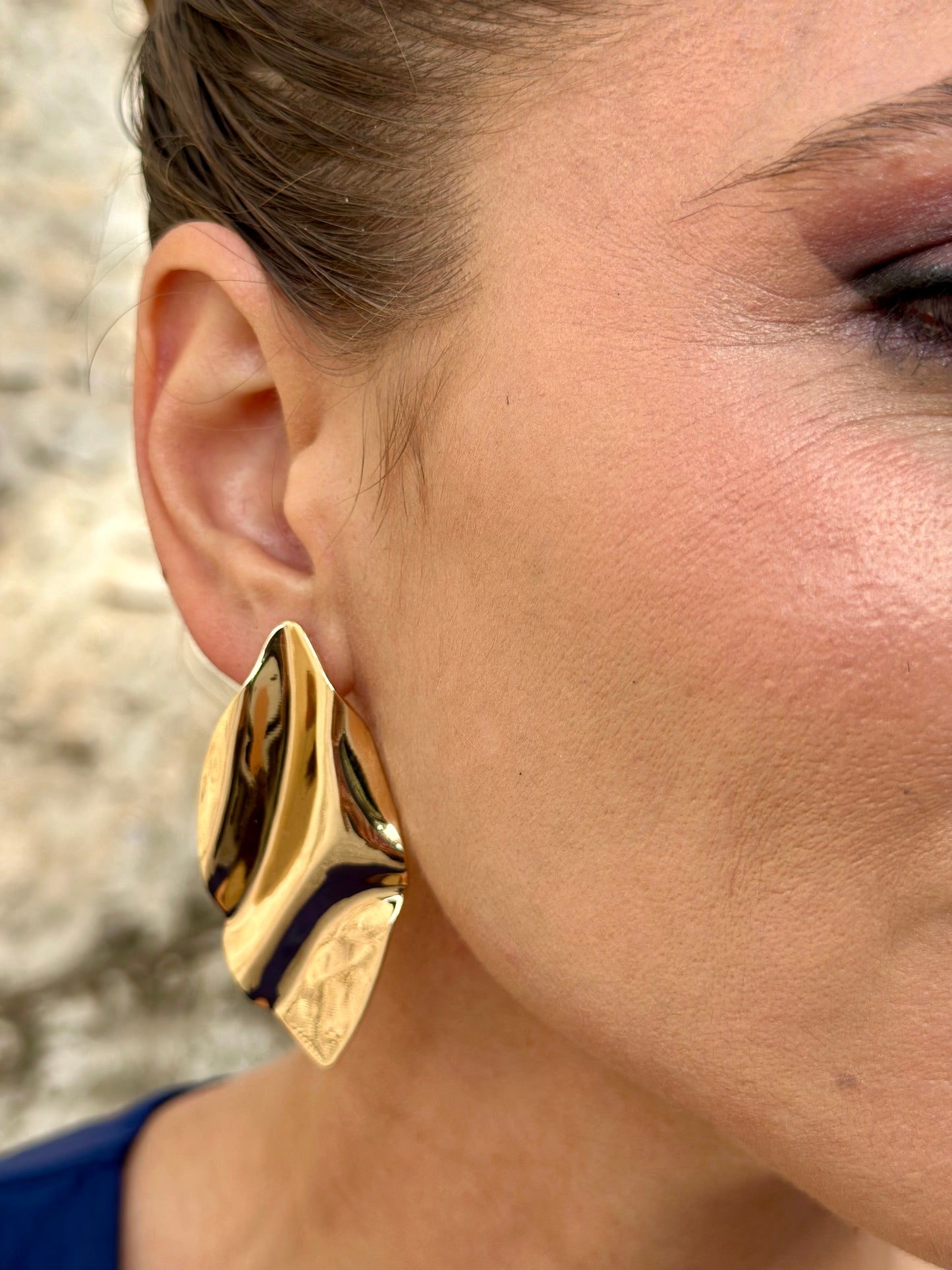Pendientes Hoja Dorado