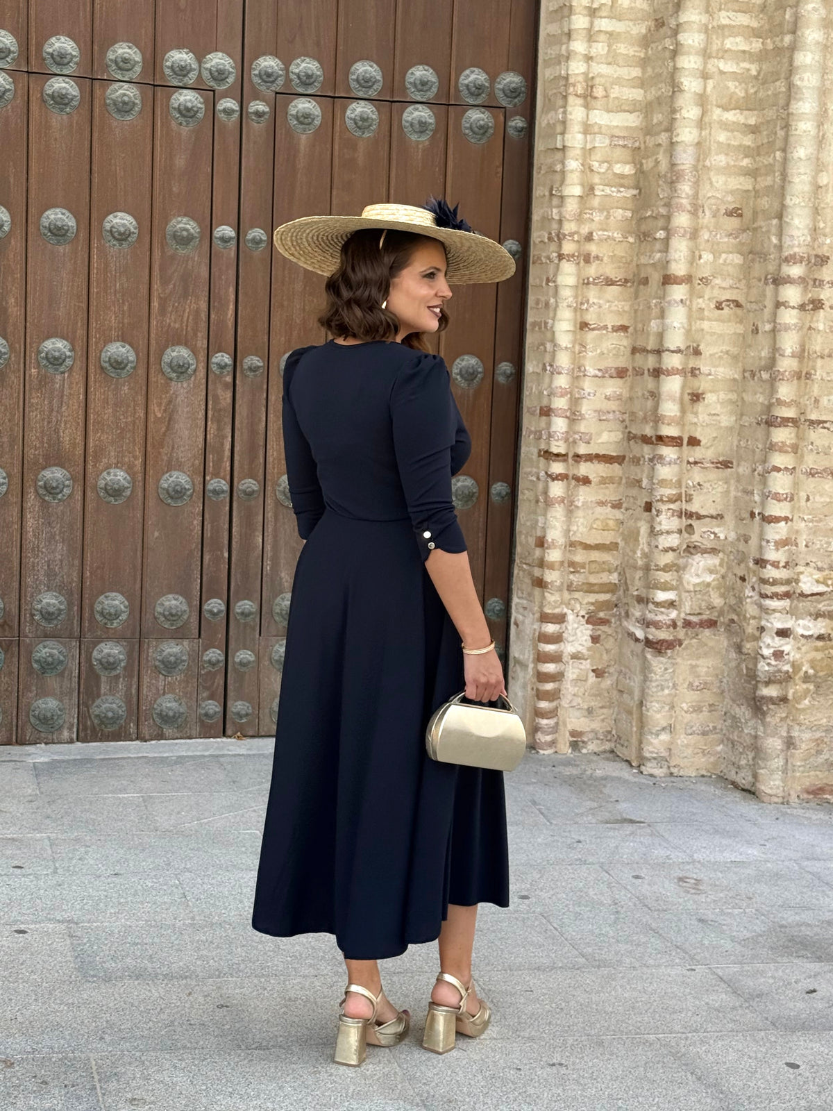 Vestido Yanet Azul Marino