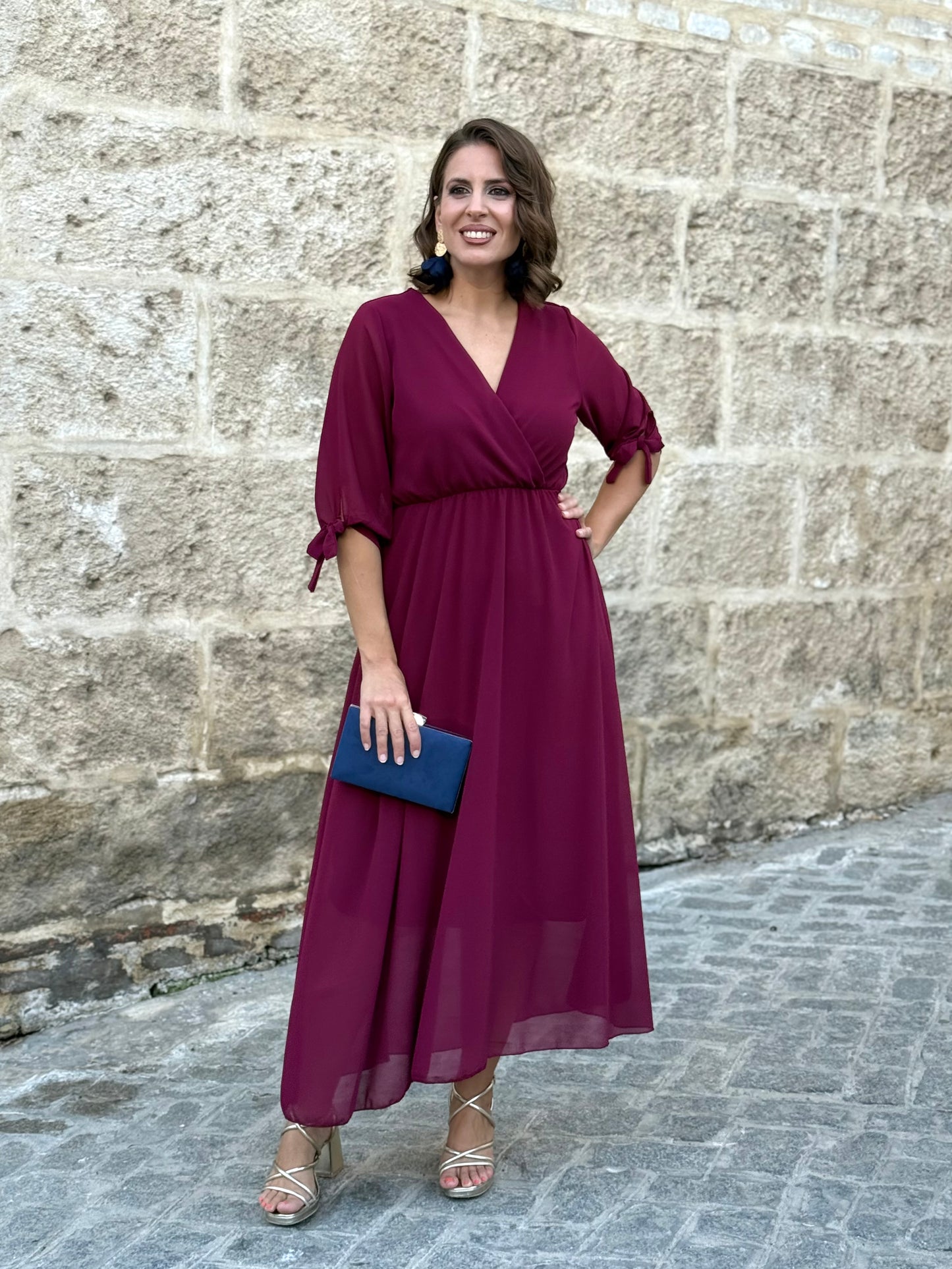 Vestido Indiana Granate