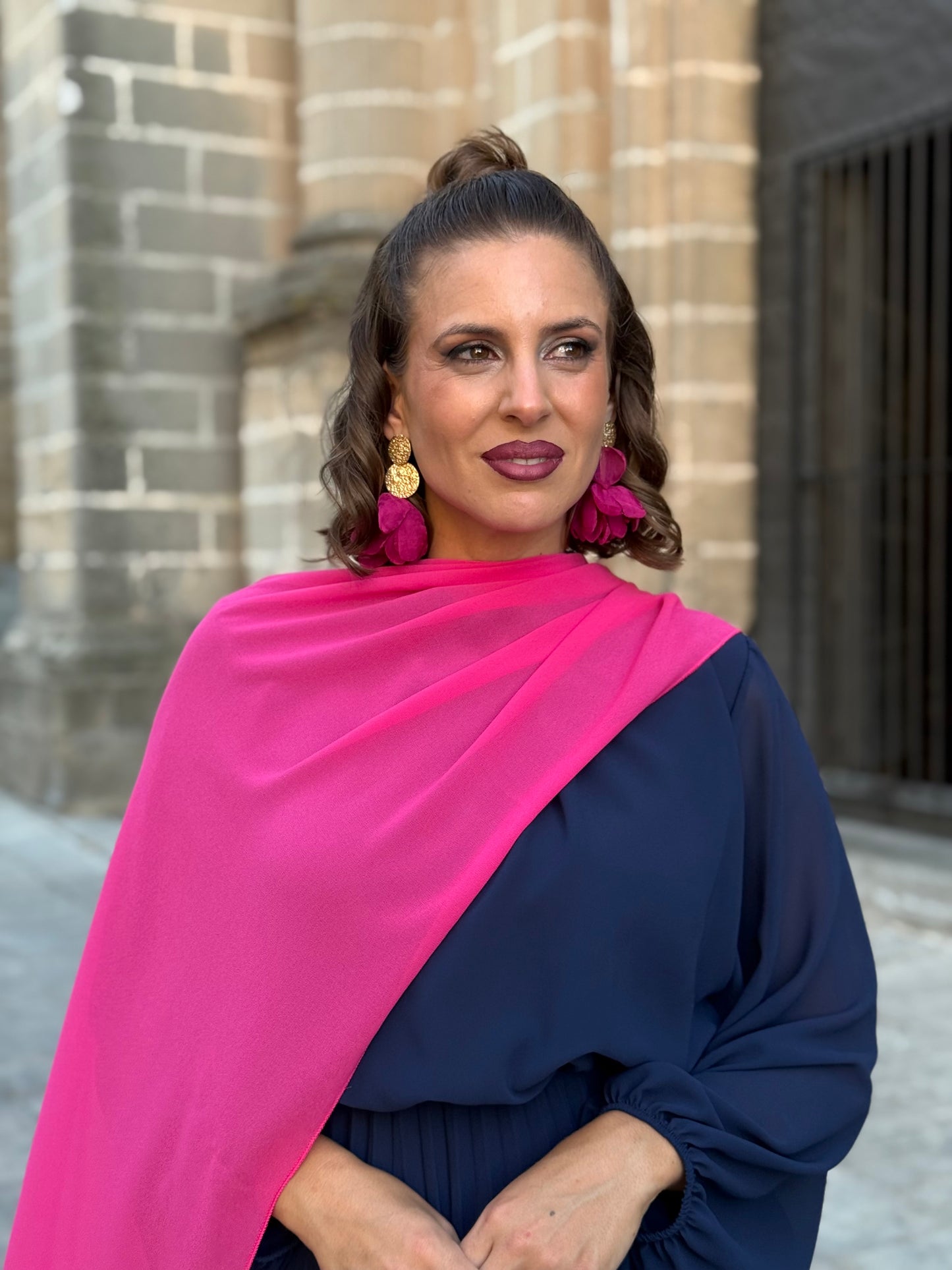 Capa de Gasa Fucsia