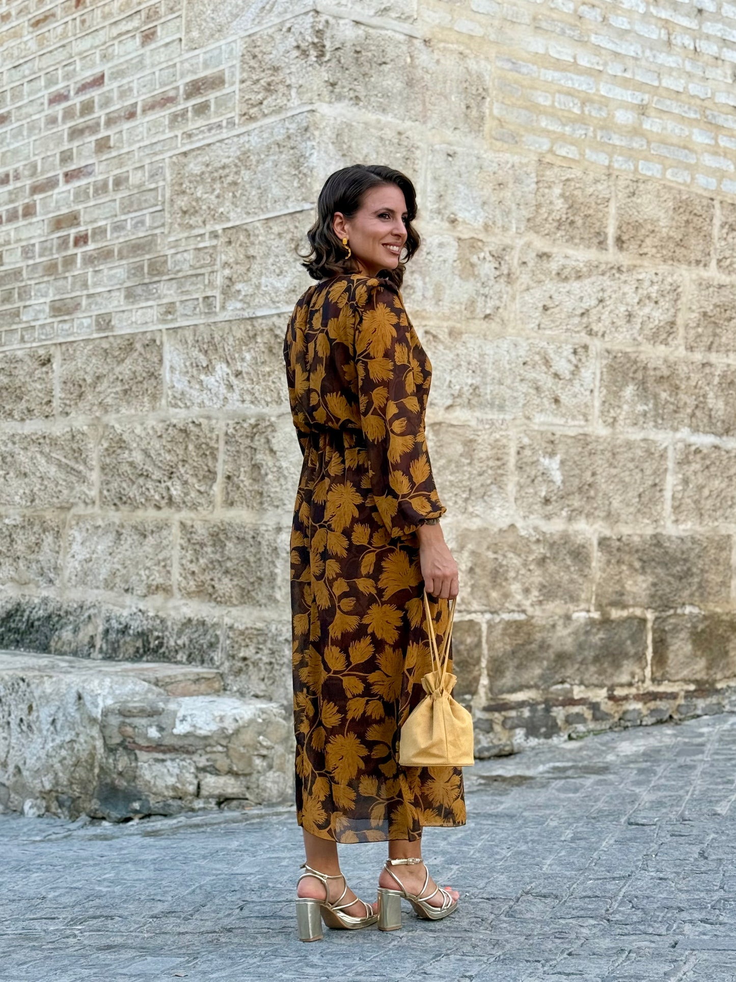 Vestido Mía Mostaza