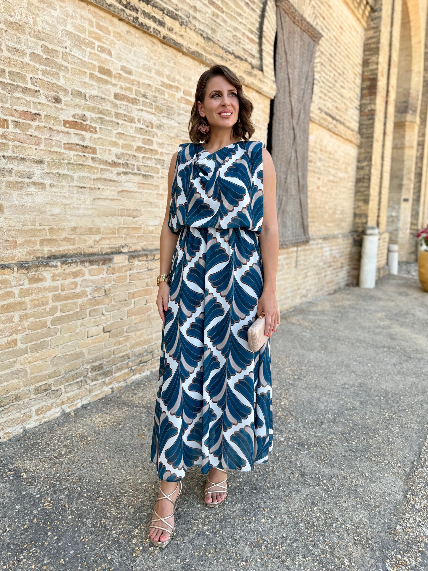 Vestido Oriana Petroleo