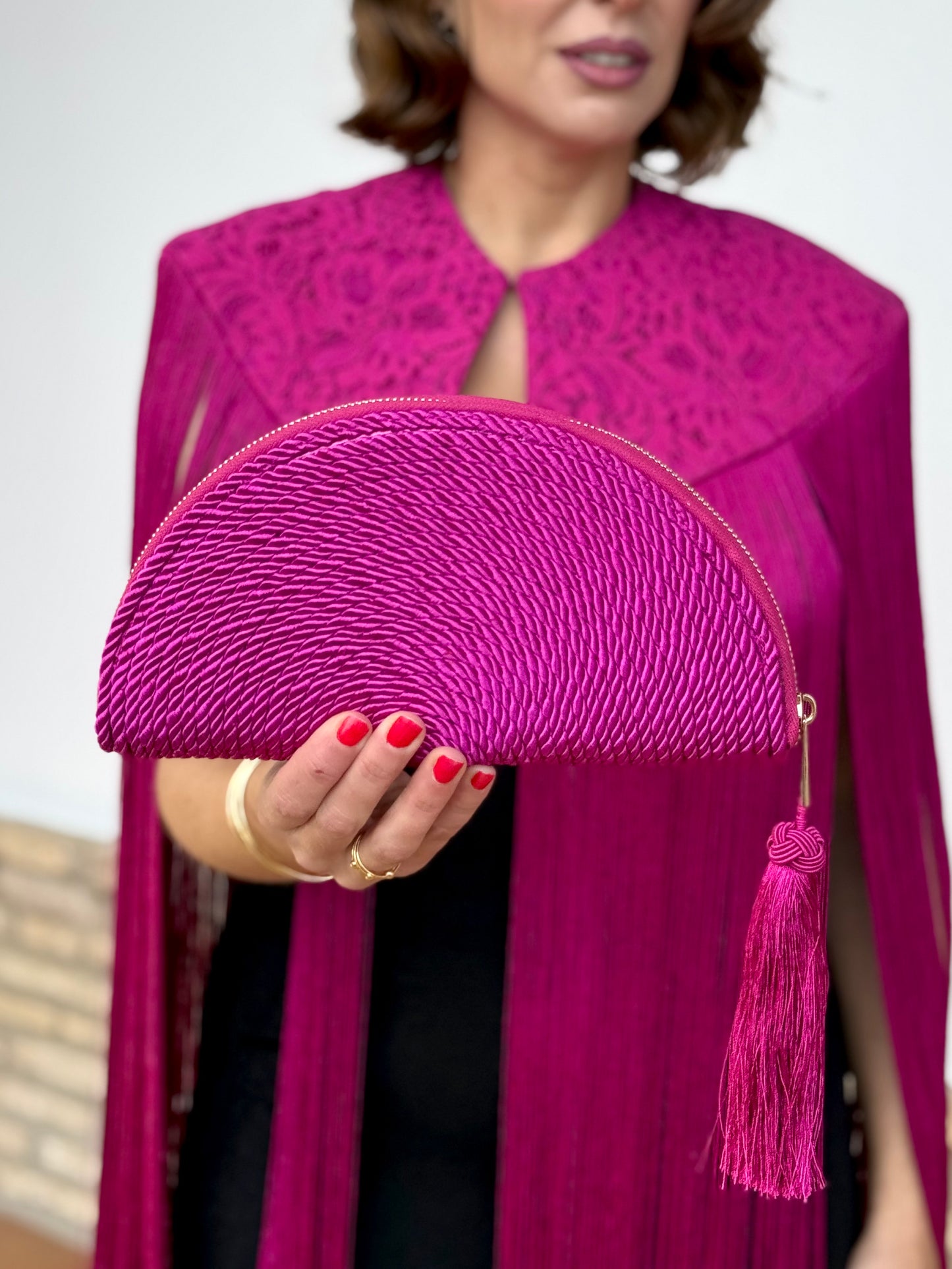 Bolso Abanico Fucsia