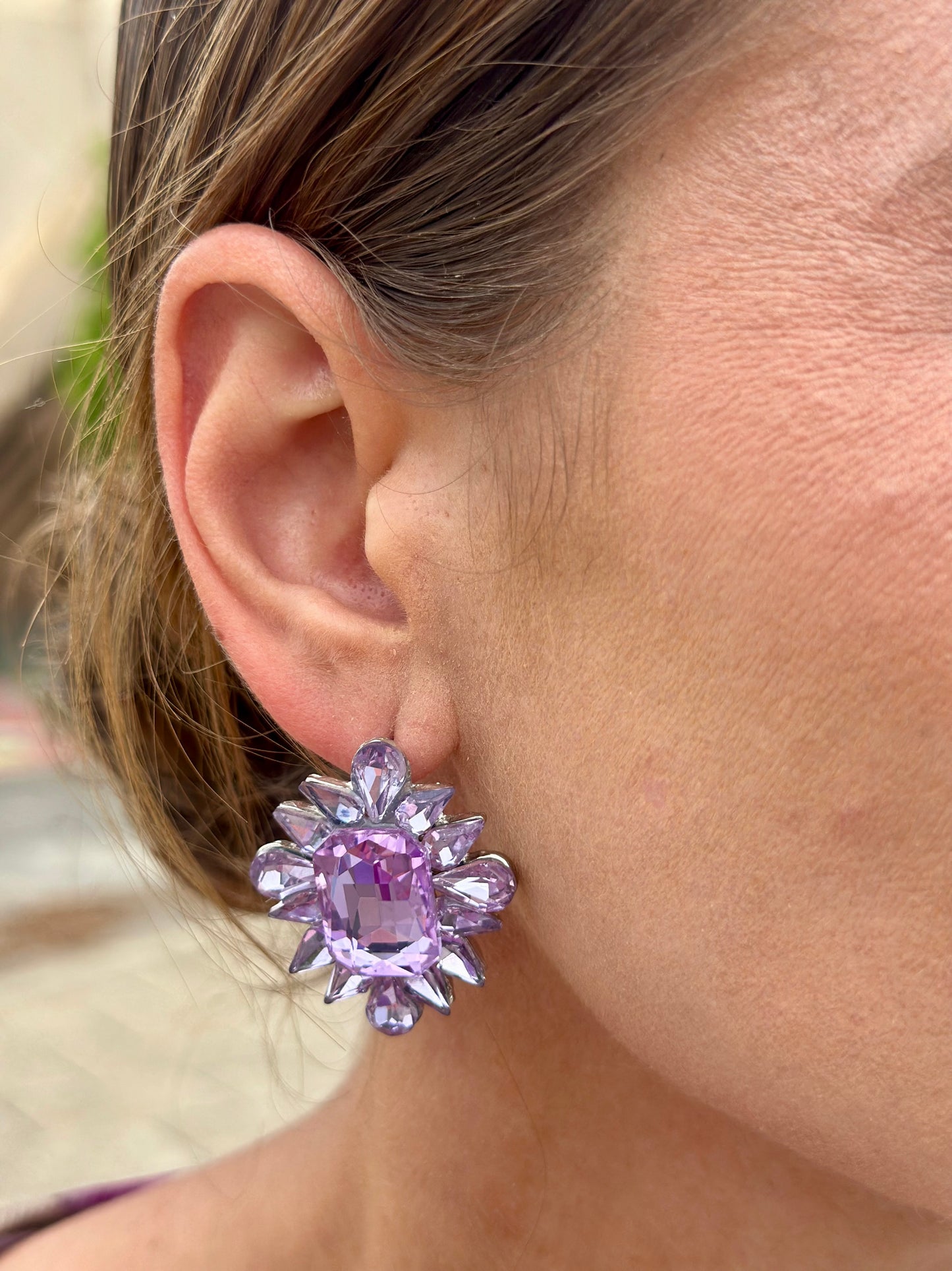 Pendientes Luz Malva