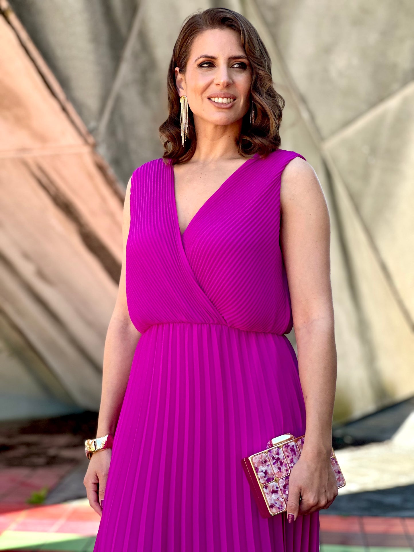 Vestido Sicilia Buganvilla