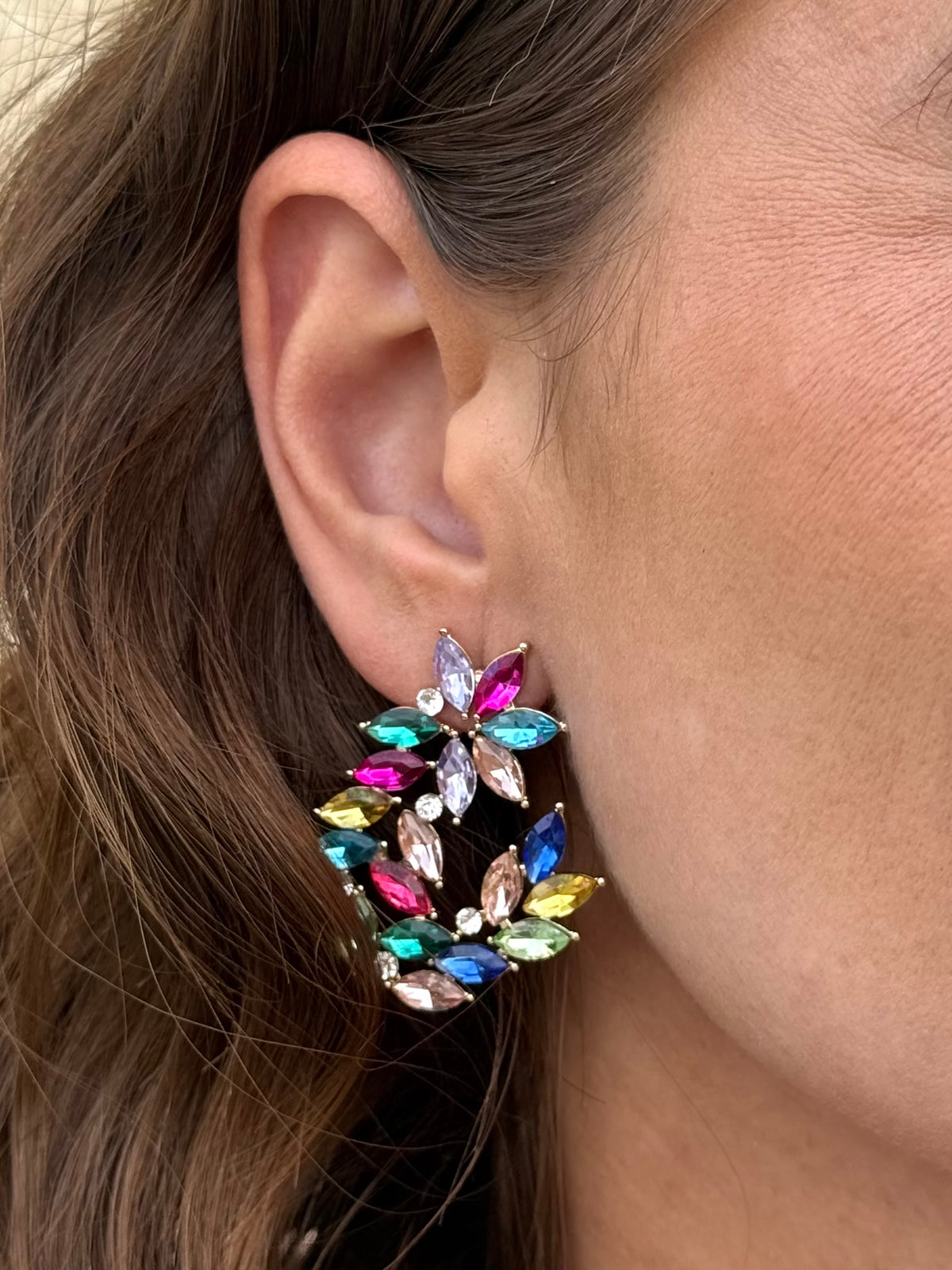 Pendientes Luna Multicolor