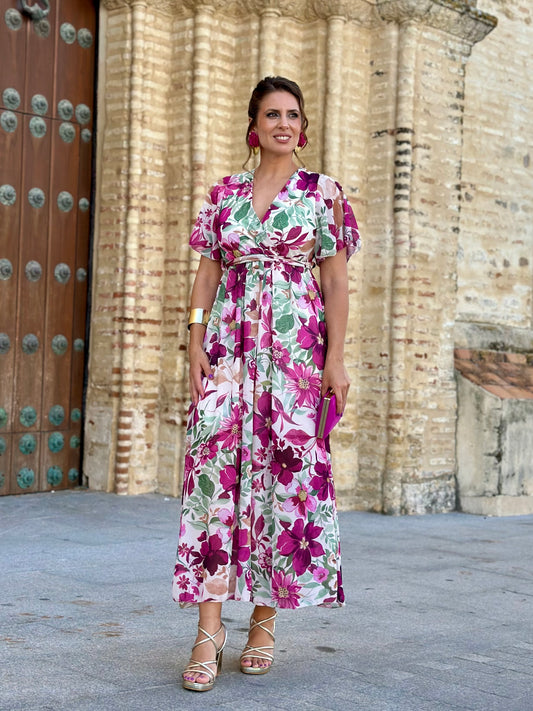 Vestido Sabina M/C Buganvilla
