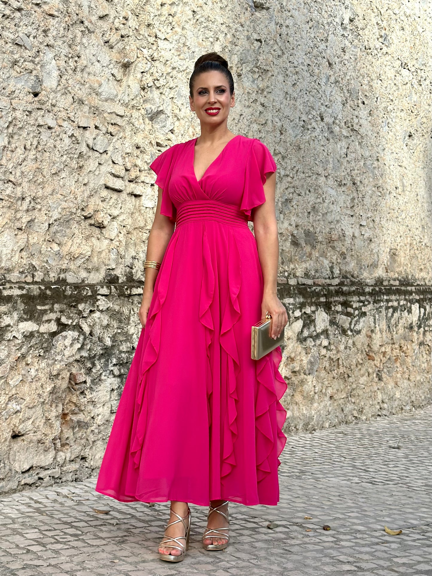 Vestido Sibelia Fucsia