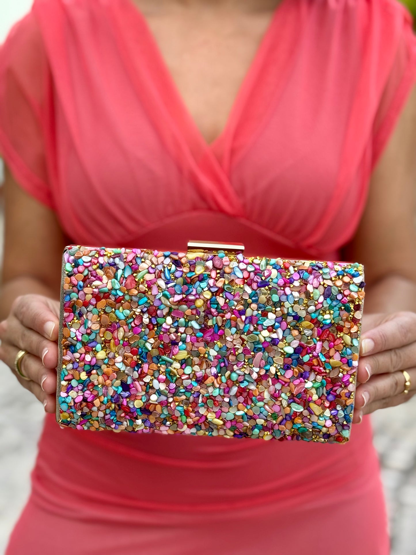 Bolso Piedras Multicolor