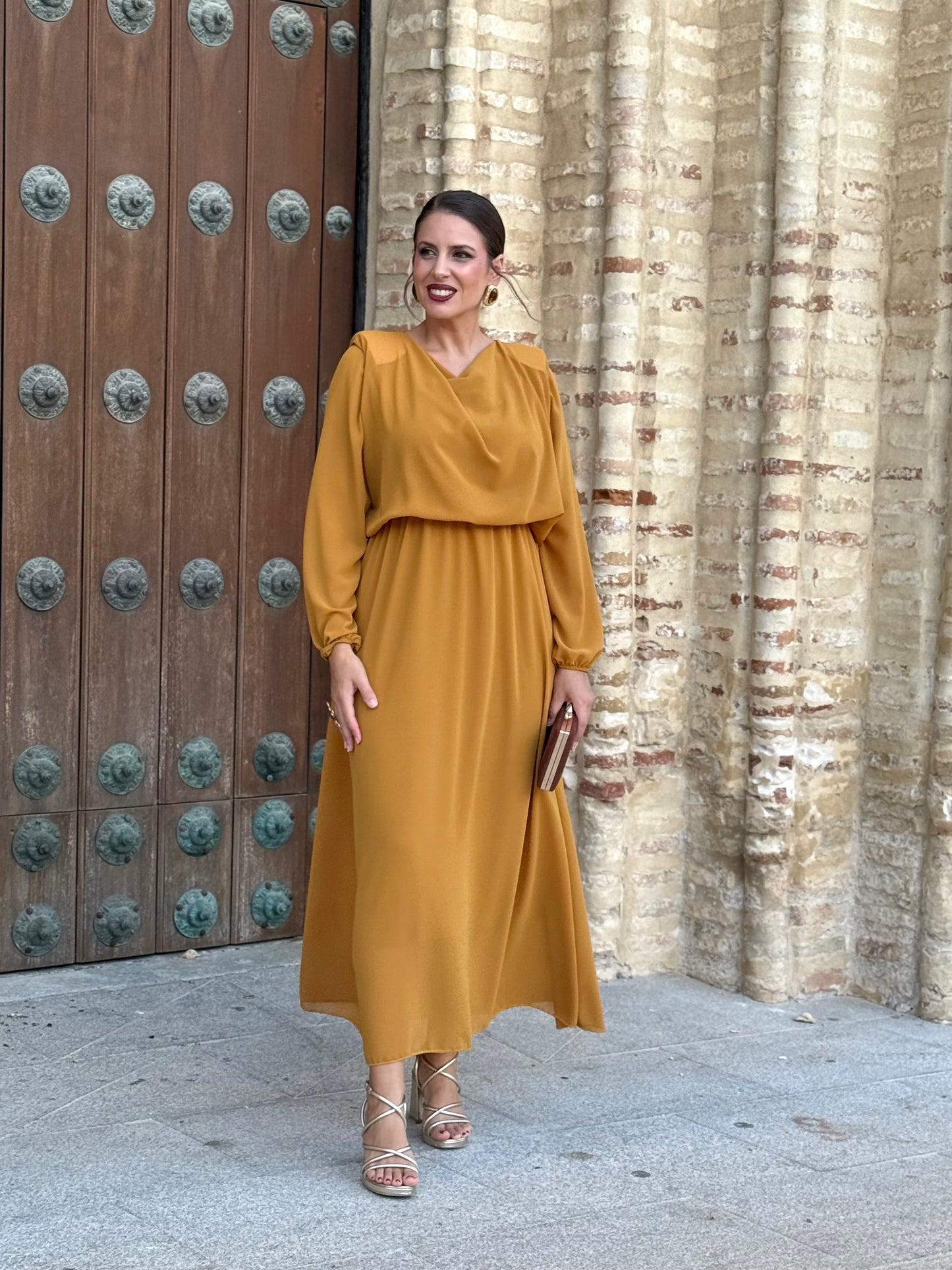 Vestido Miriam Mostaza