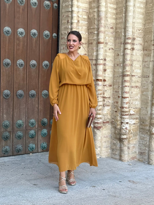 Vestido Miriam Mostaza