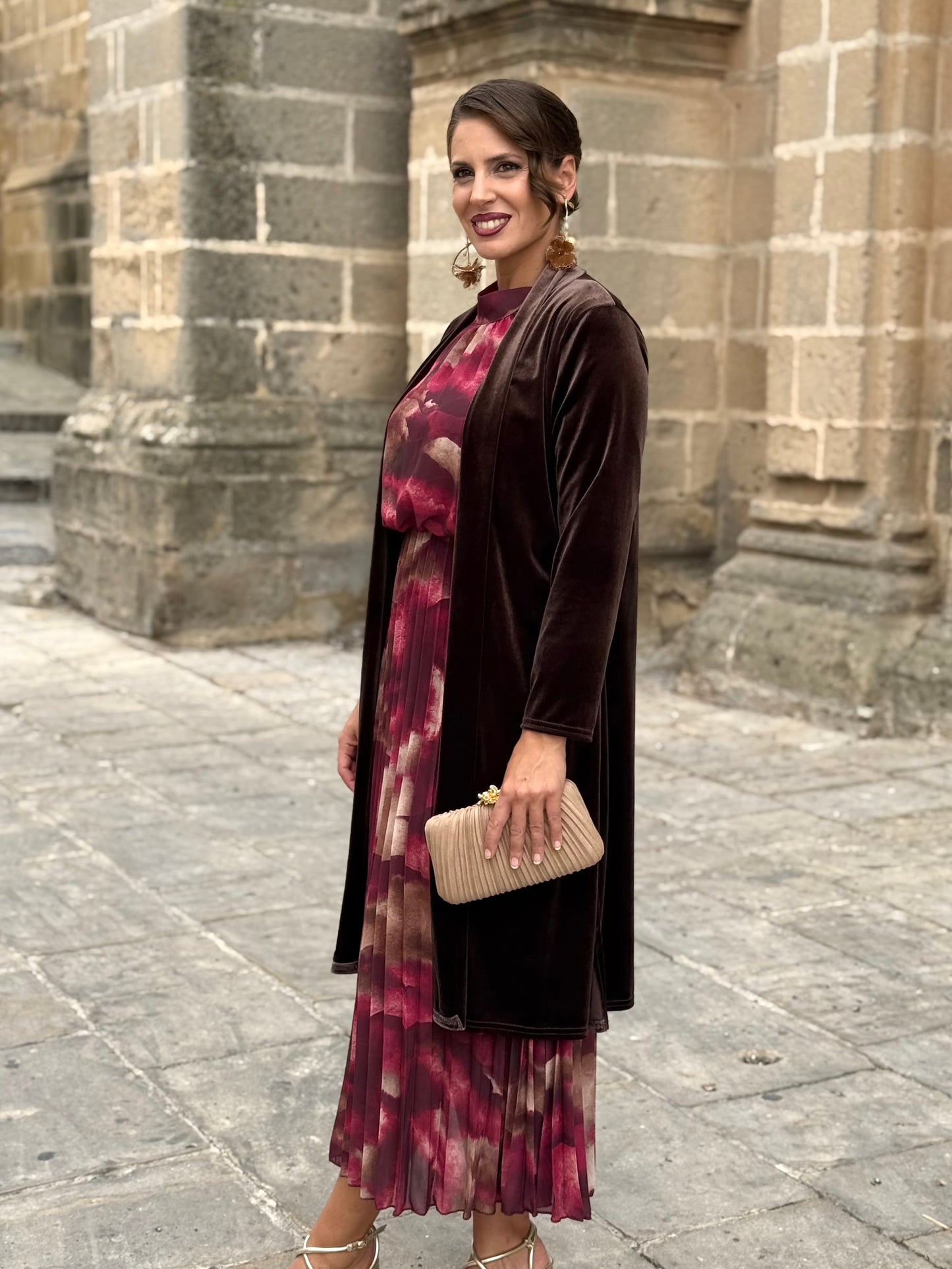 Kimono de Terciopelo Marrón