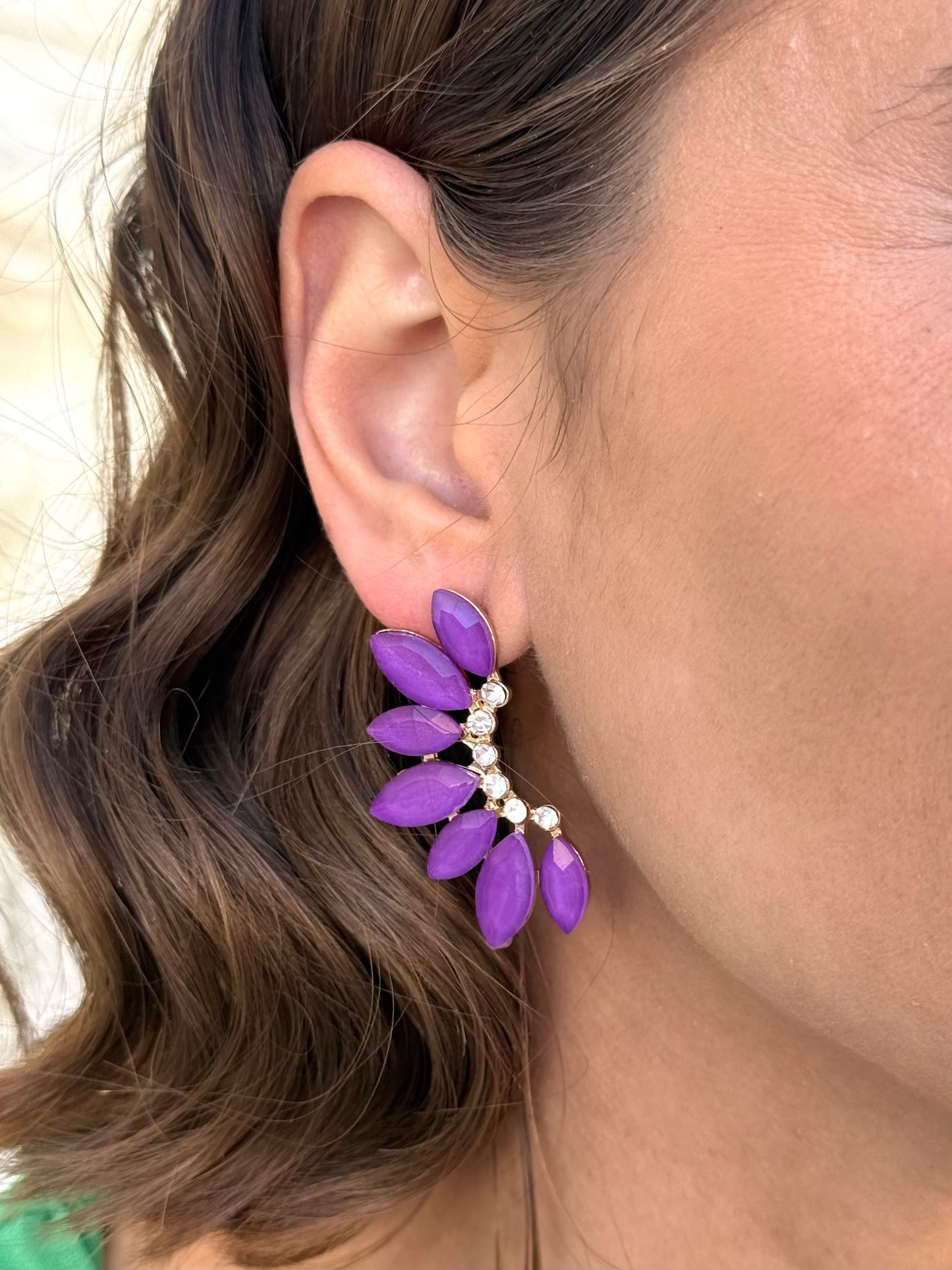Pendientes Pensilvania Morado