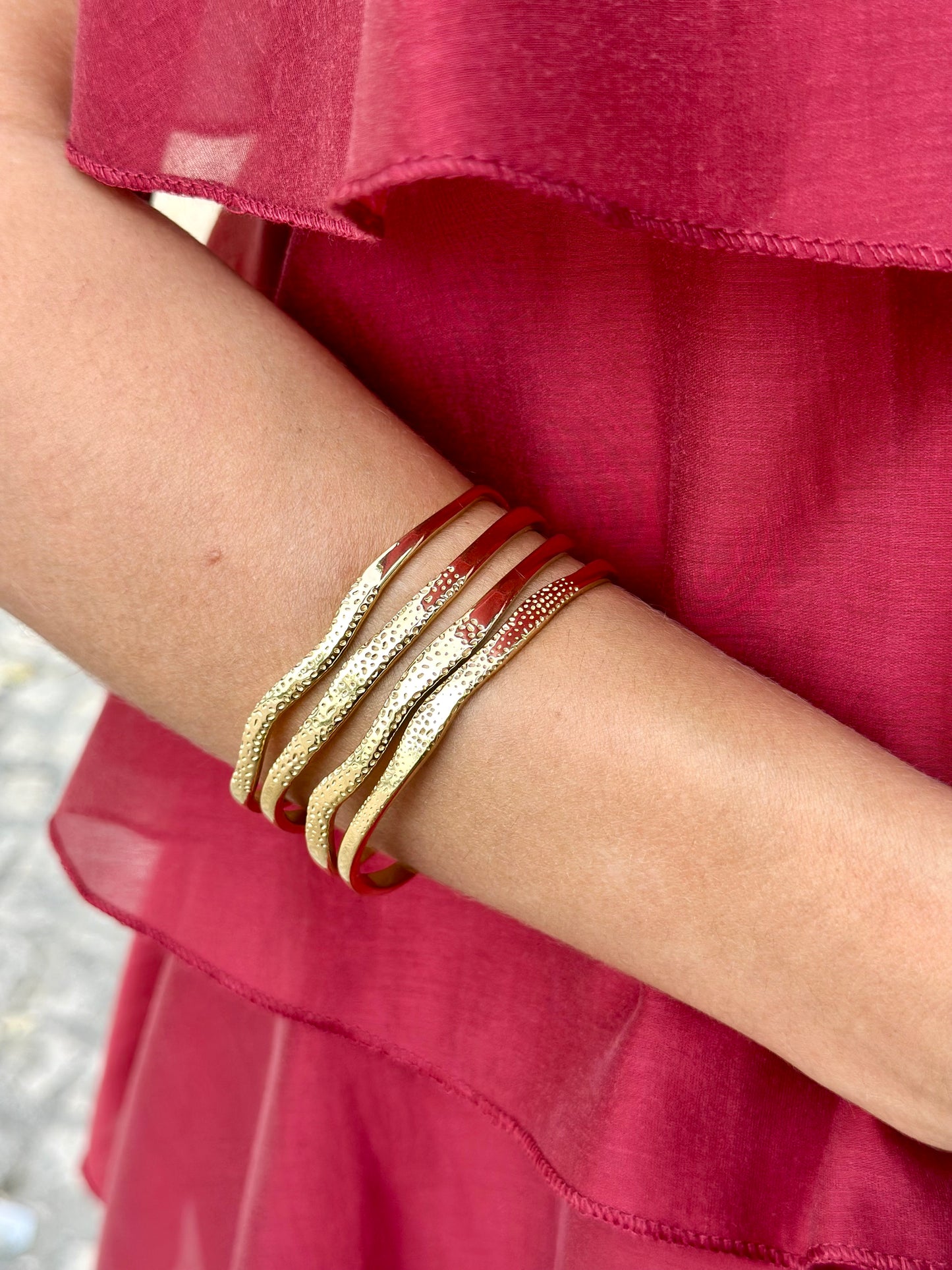 Pulsera Brillo Dorada
