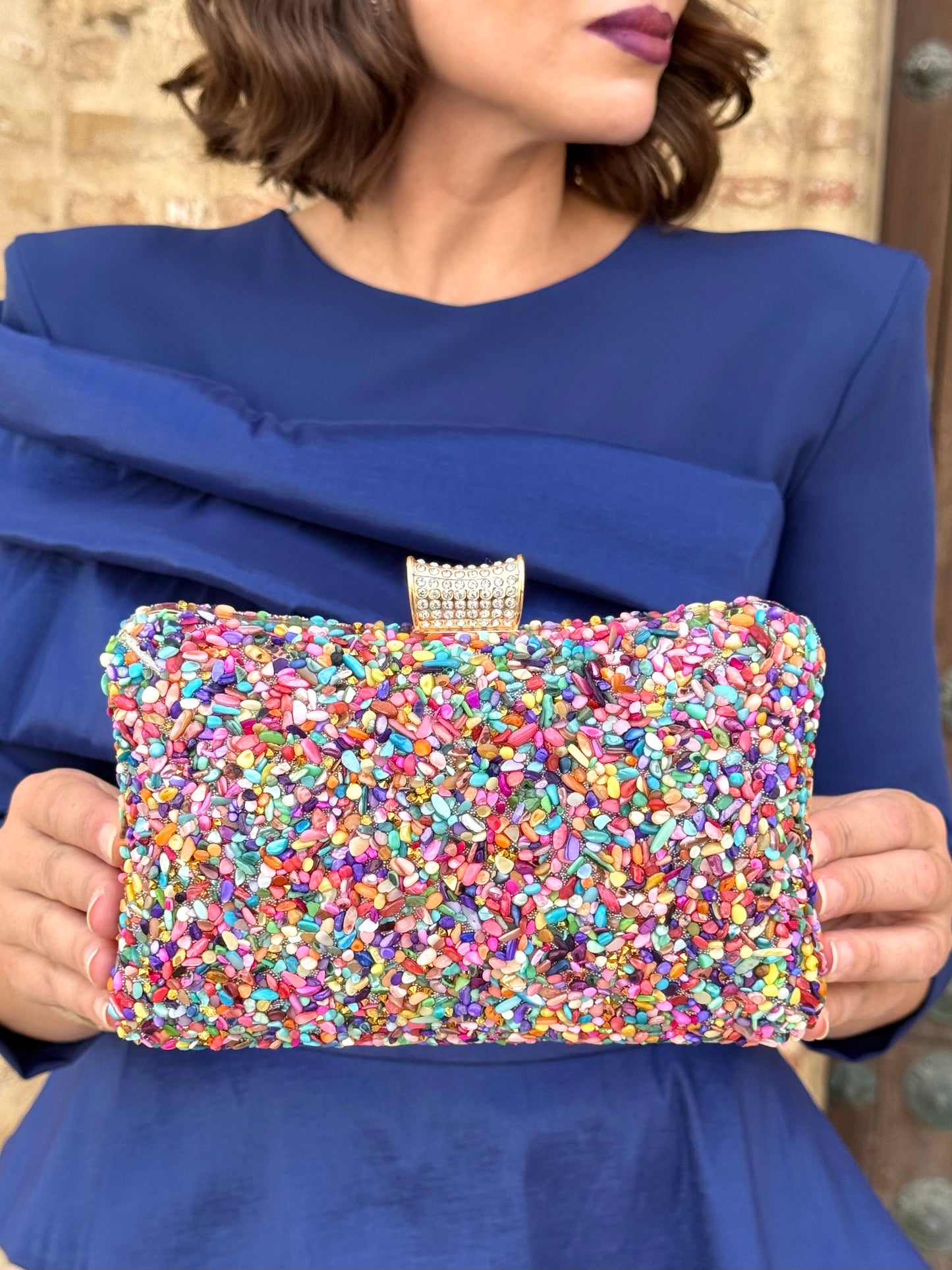 Bolso Piedras Multicolor