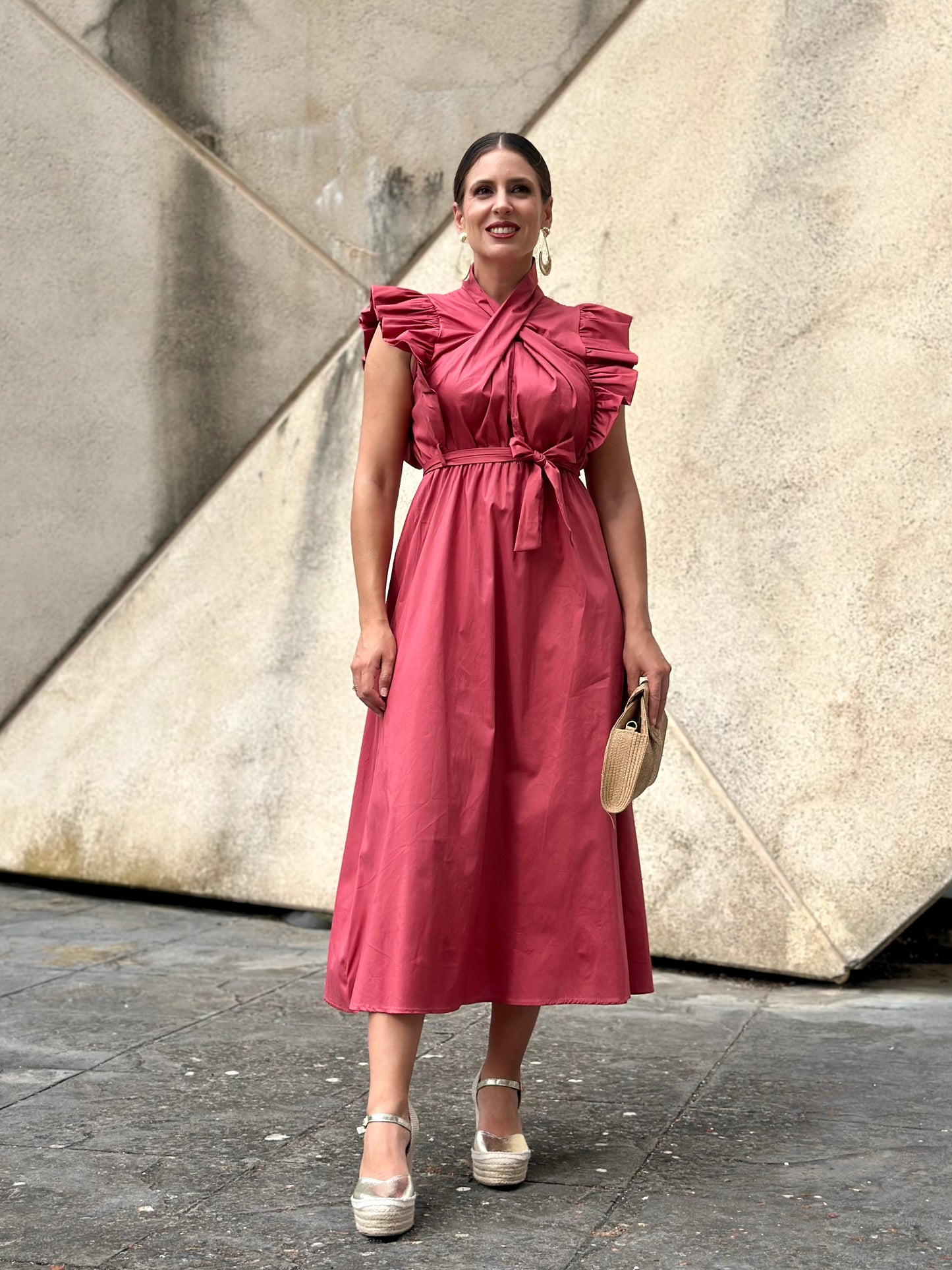 Vestido Almazara Coral