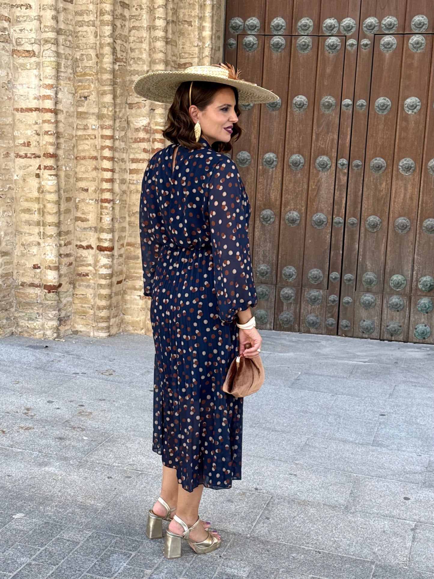 Vestido Julieta Estampado Marino