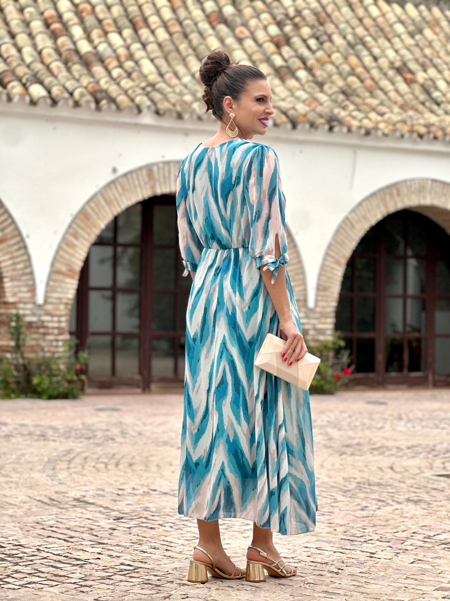 Vestido Idalia Agua Marina