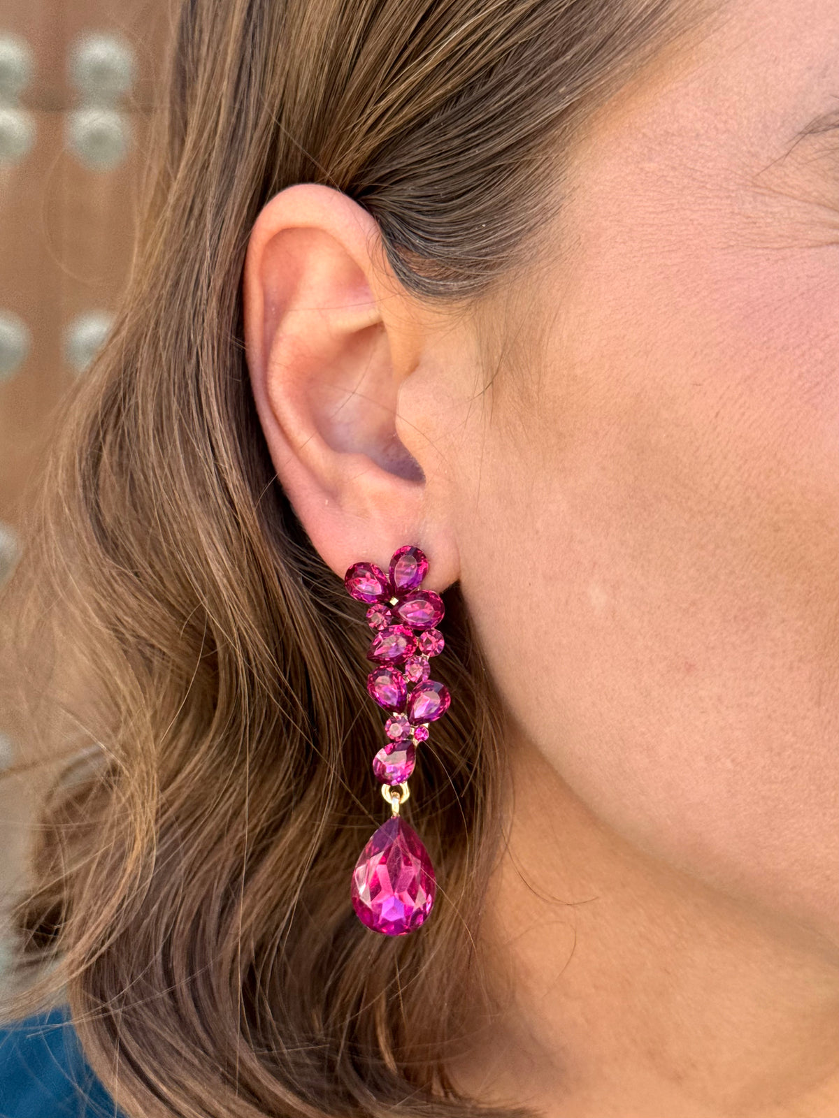 Pendientes Grecia Buganvilla