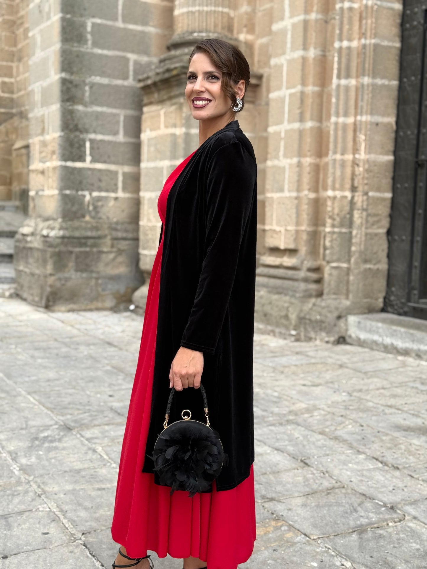 Kimono de Terciopelo Negro