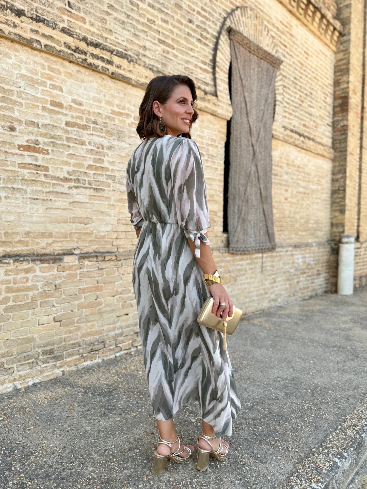 Vestido Idalia Kaki