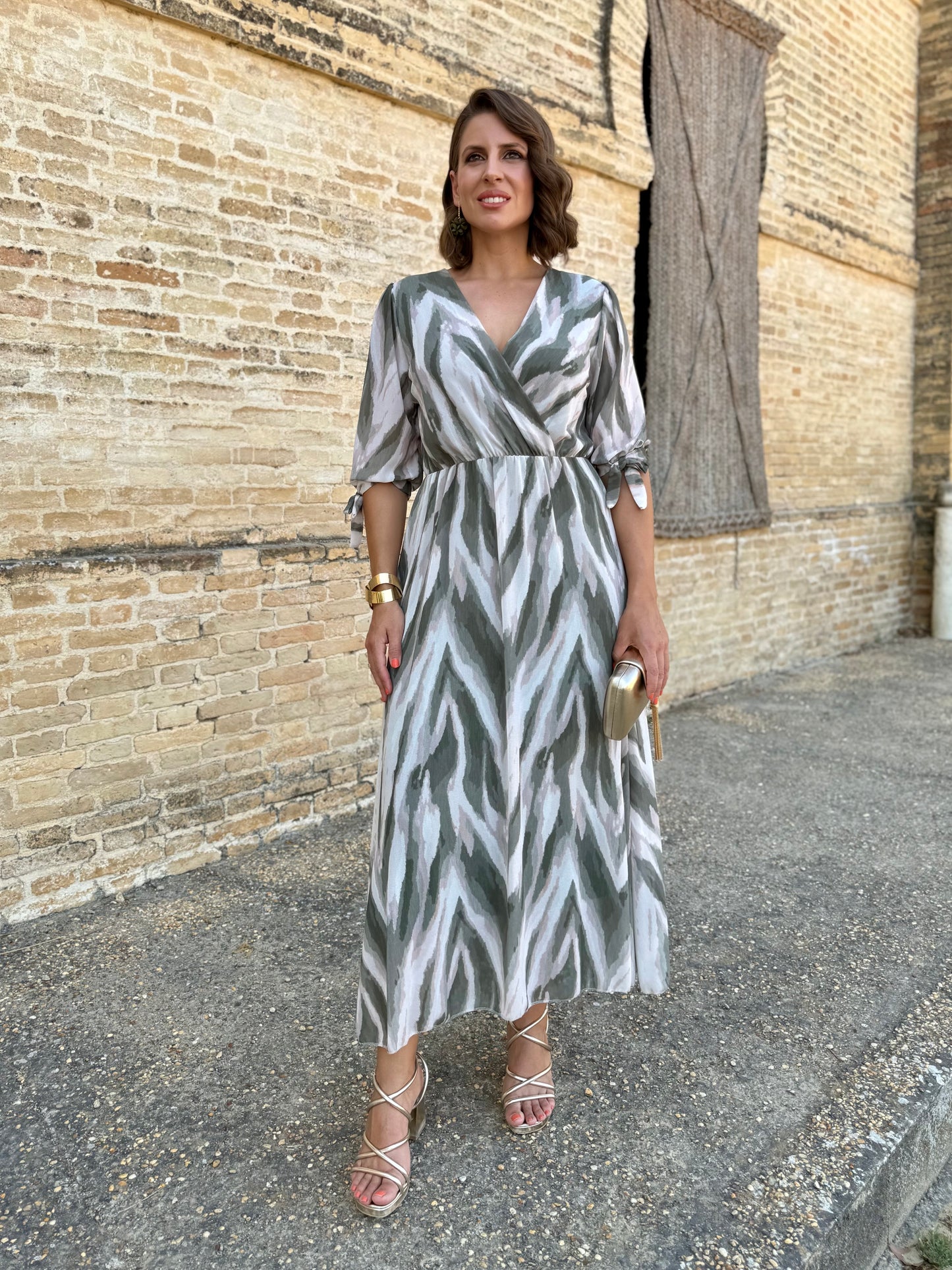 Vestido Idalia Kaki