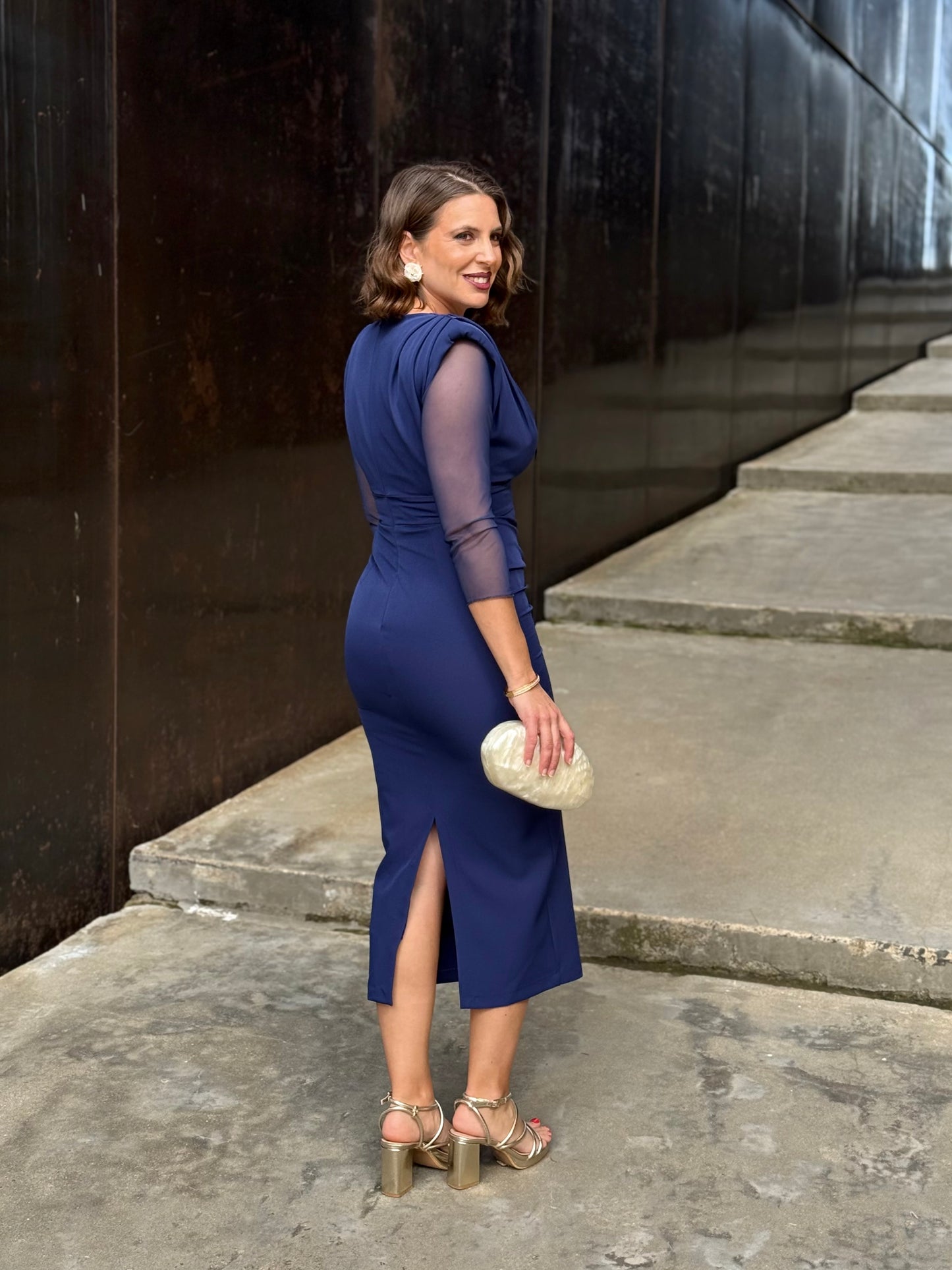 Vestido Belinda Azul Marino