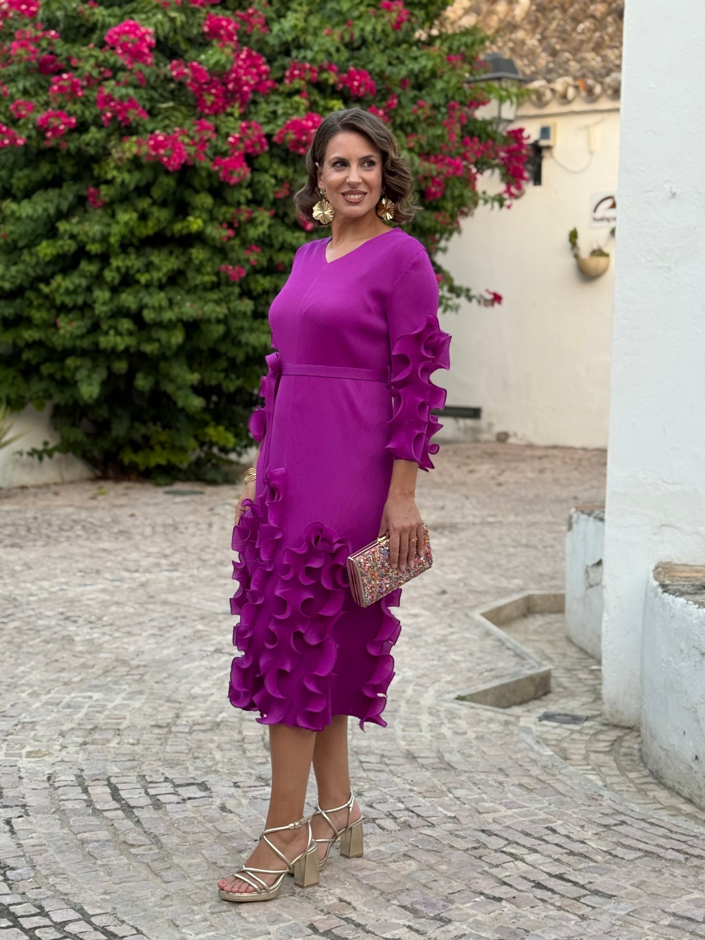 Vestido Salomé Buganvilla