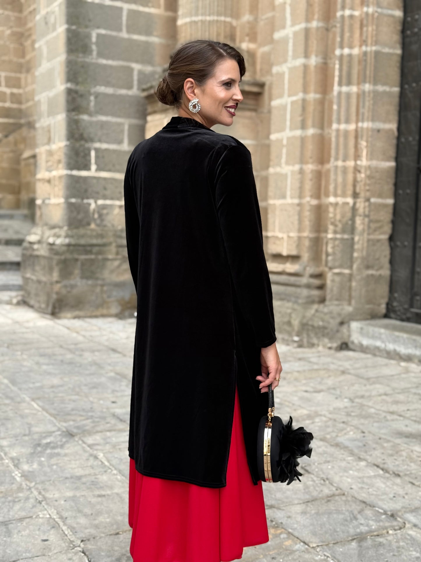 Kimono de Terciopelo Negro