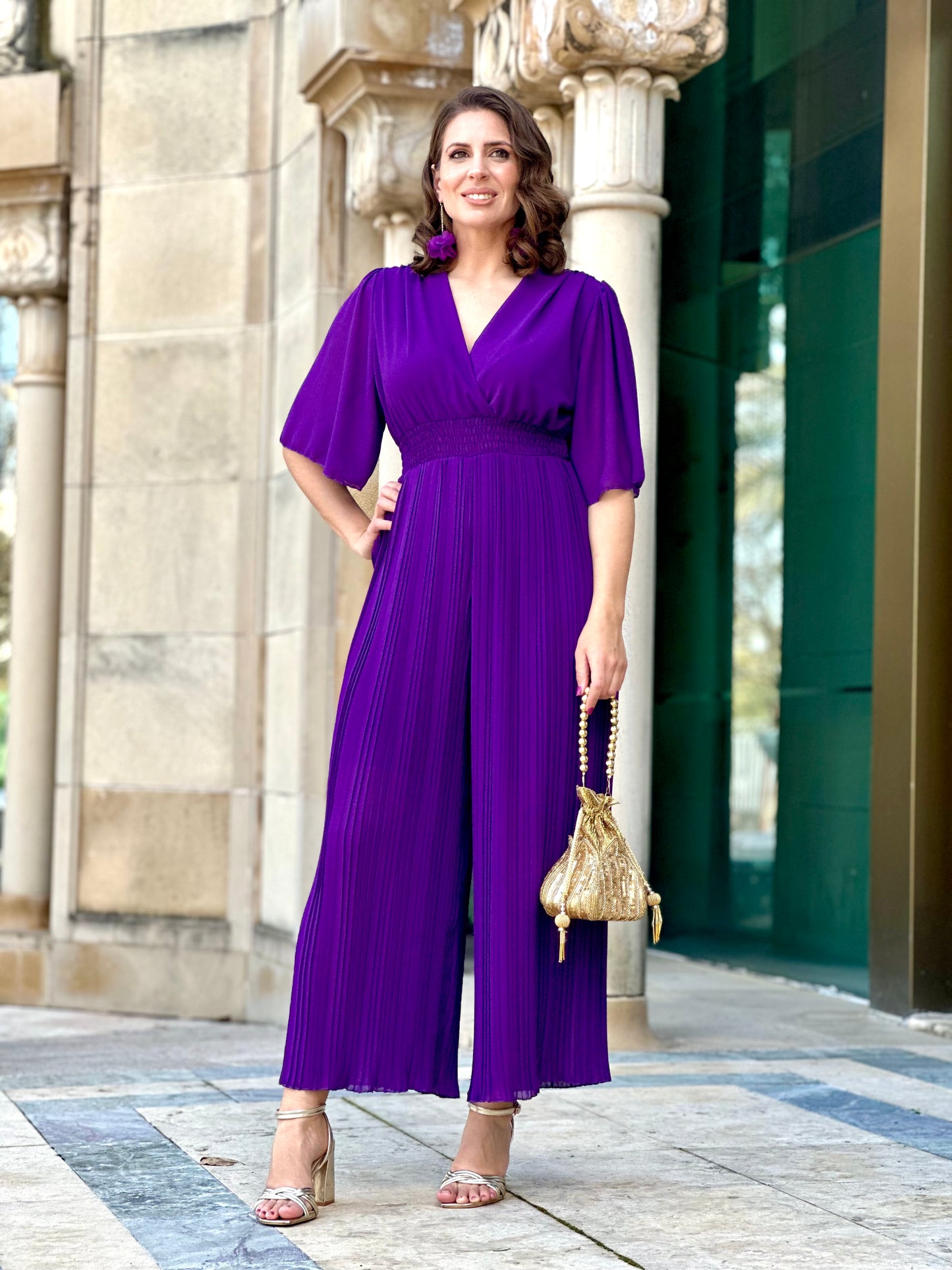 Mono Plisado Morado