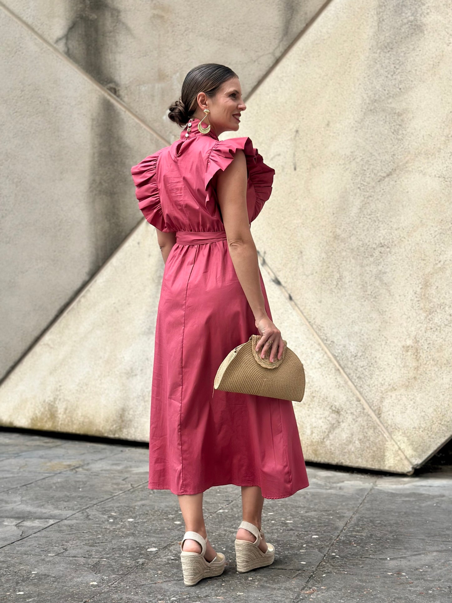Vestido Almazara Coral