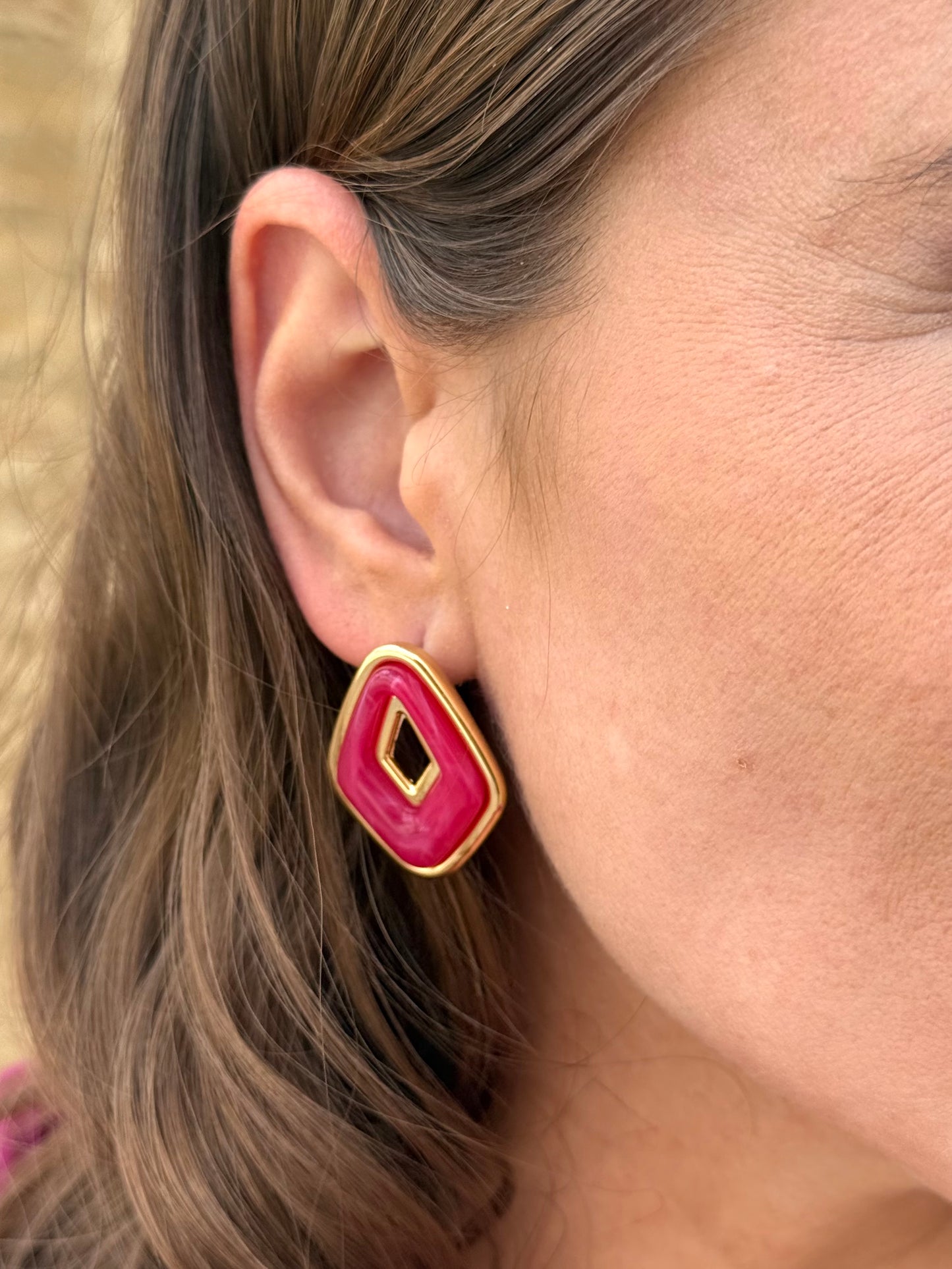 Pendientes Erika Buganvilla
