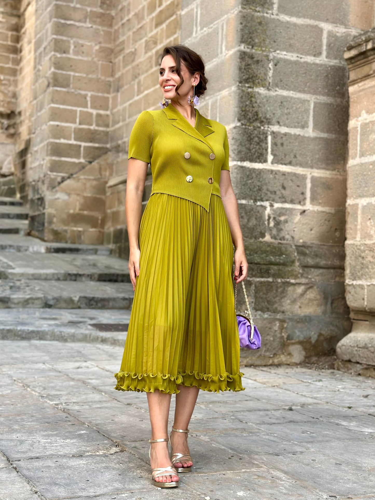 Vestido Siena Pistacho