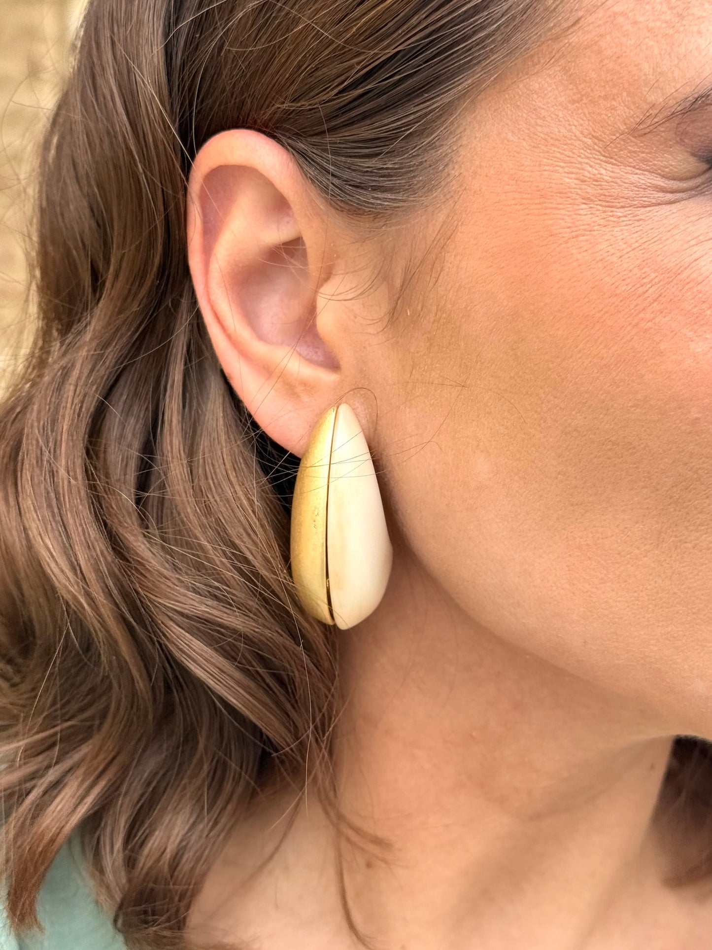 Pendientes Libra Marfil