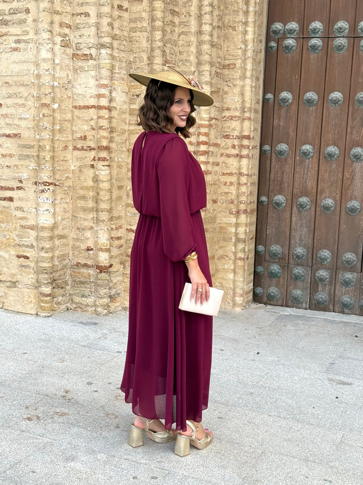 Vestido Miriam Burdeos