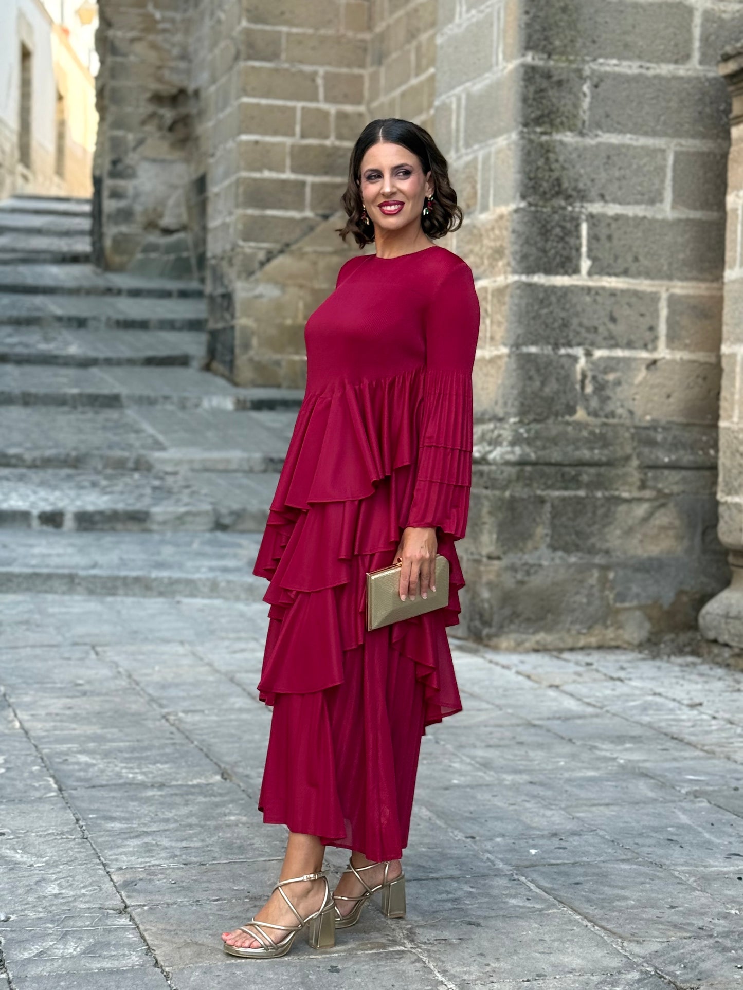 Vestido Amaris Granate