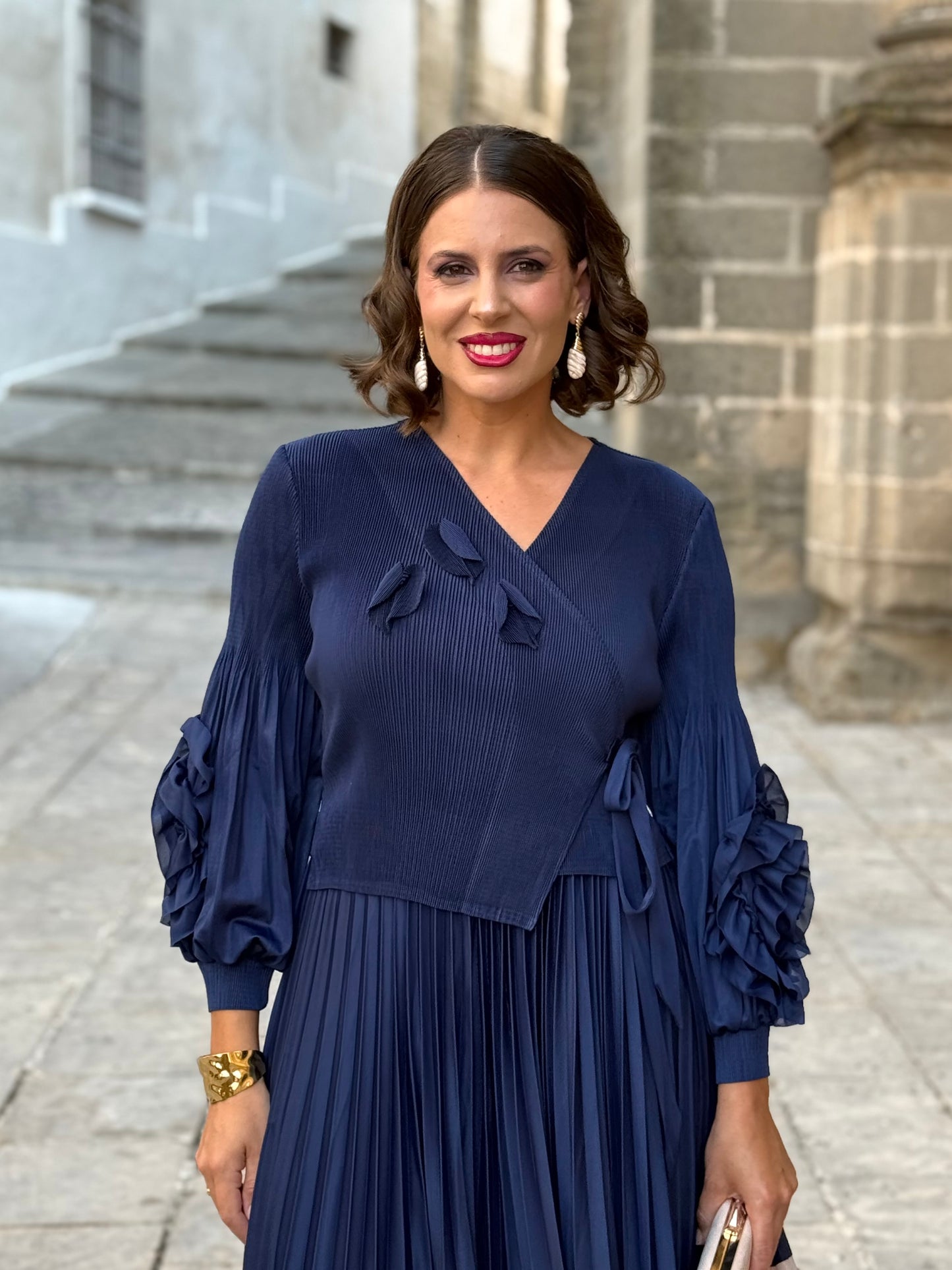 Vestido Adriana Marino/Beige