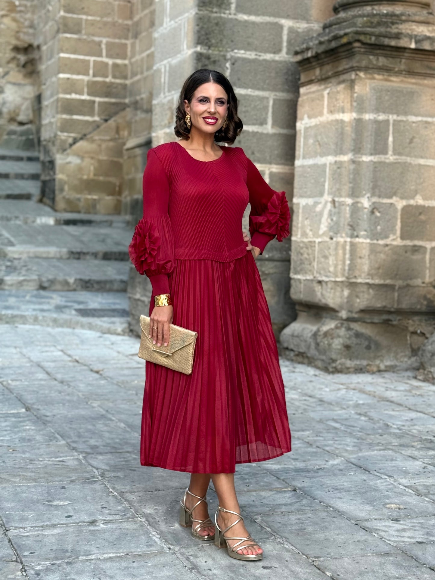 Vestido Alhambra Vino