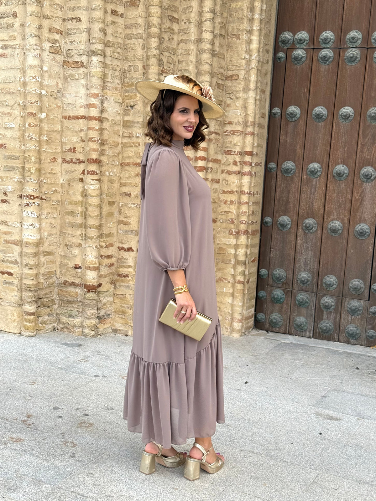 Vestido Amalia Topo