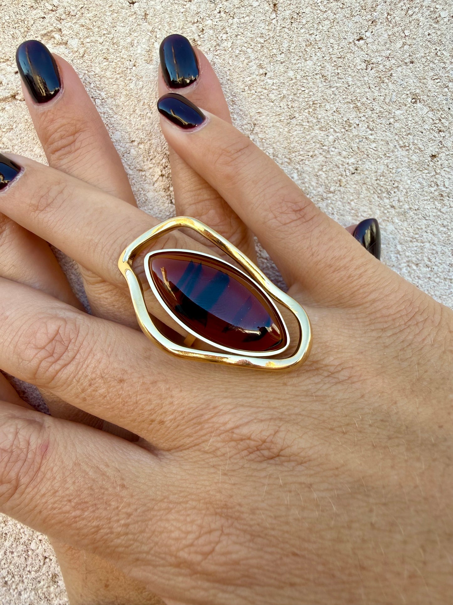 Anillo Sáhara Marrón