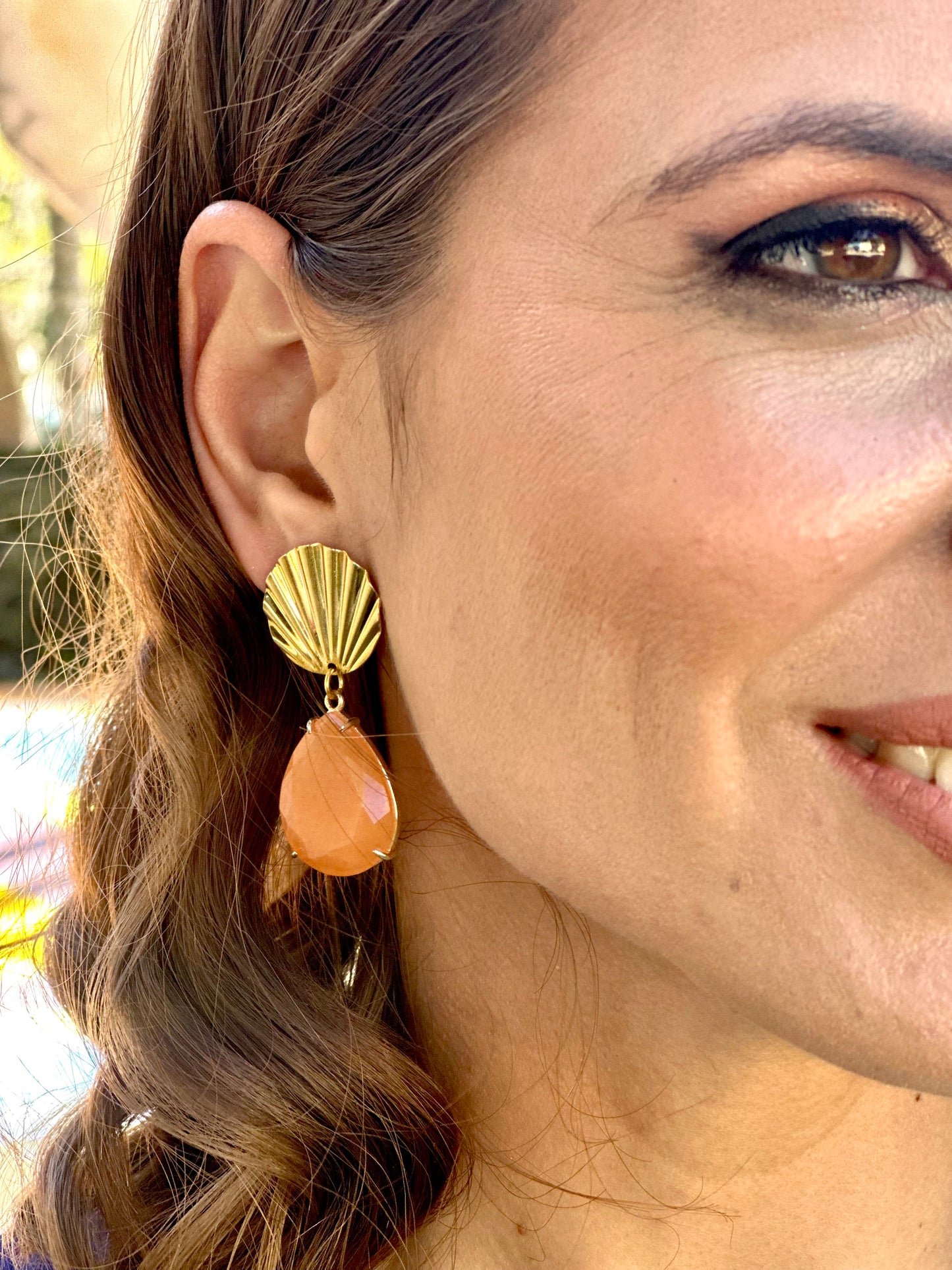 Pendientes Jarama Coral