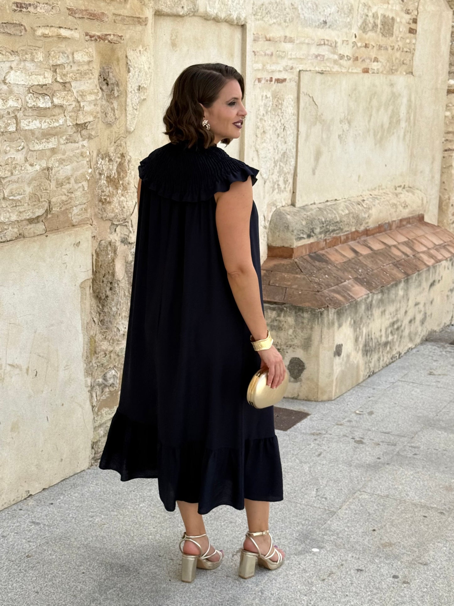 Vestido Nara Azul Marino