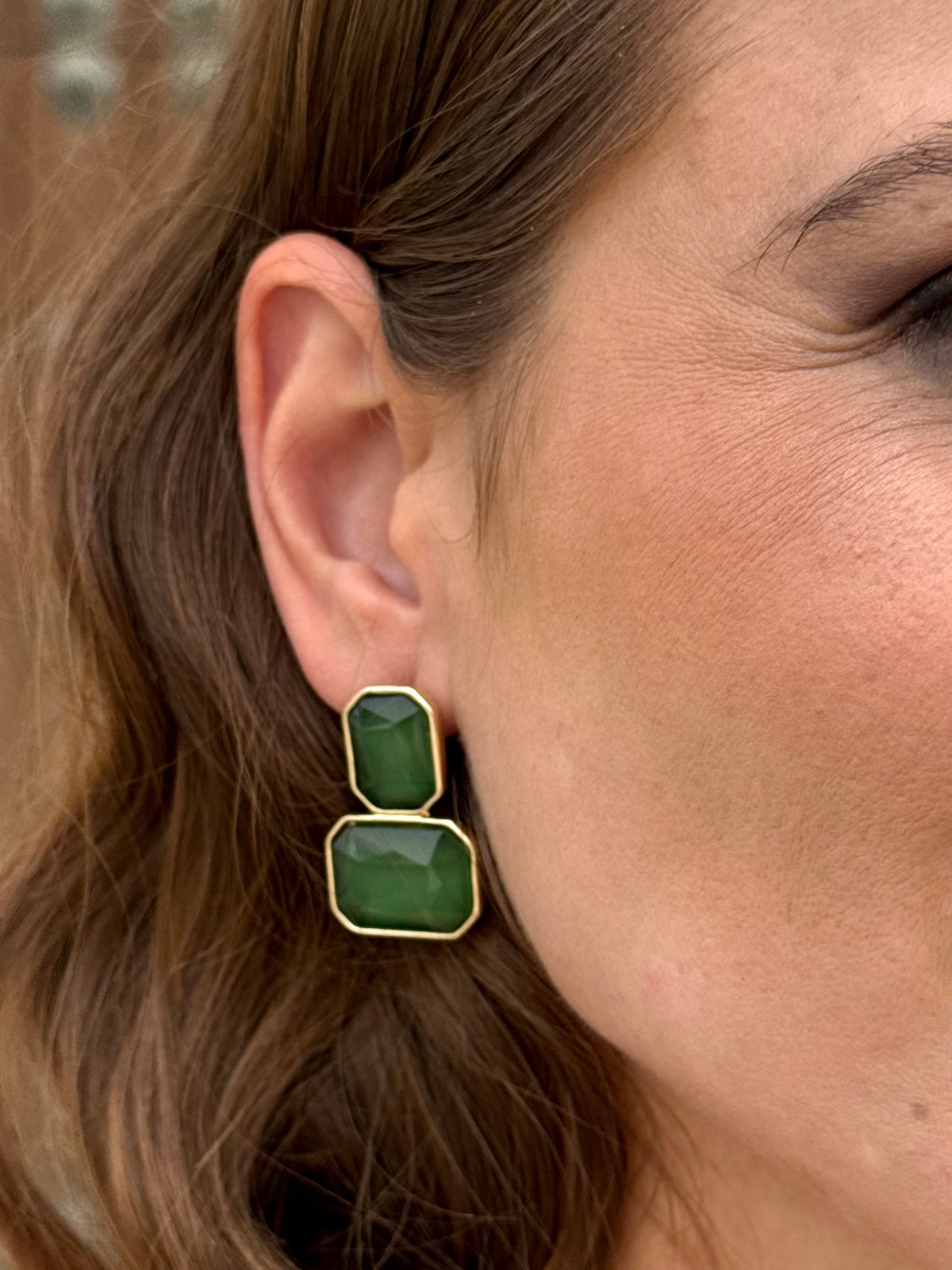 Pendientes Luna Verde