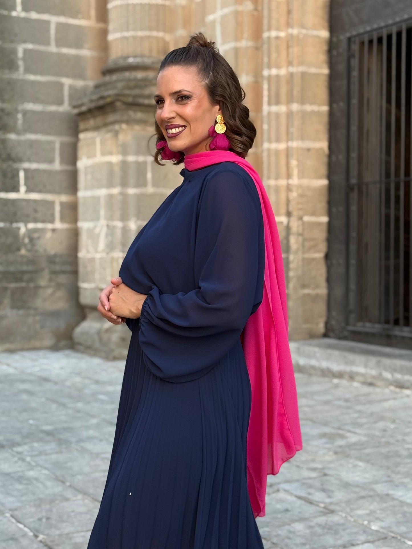 Capa de Gasa Fucsia