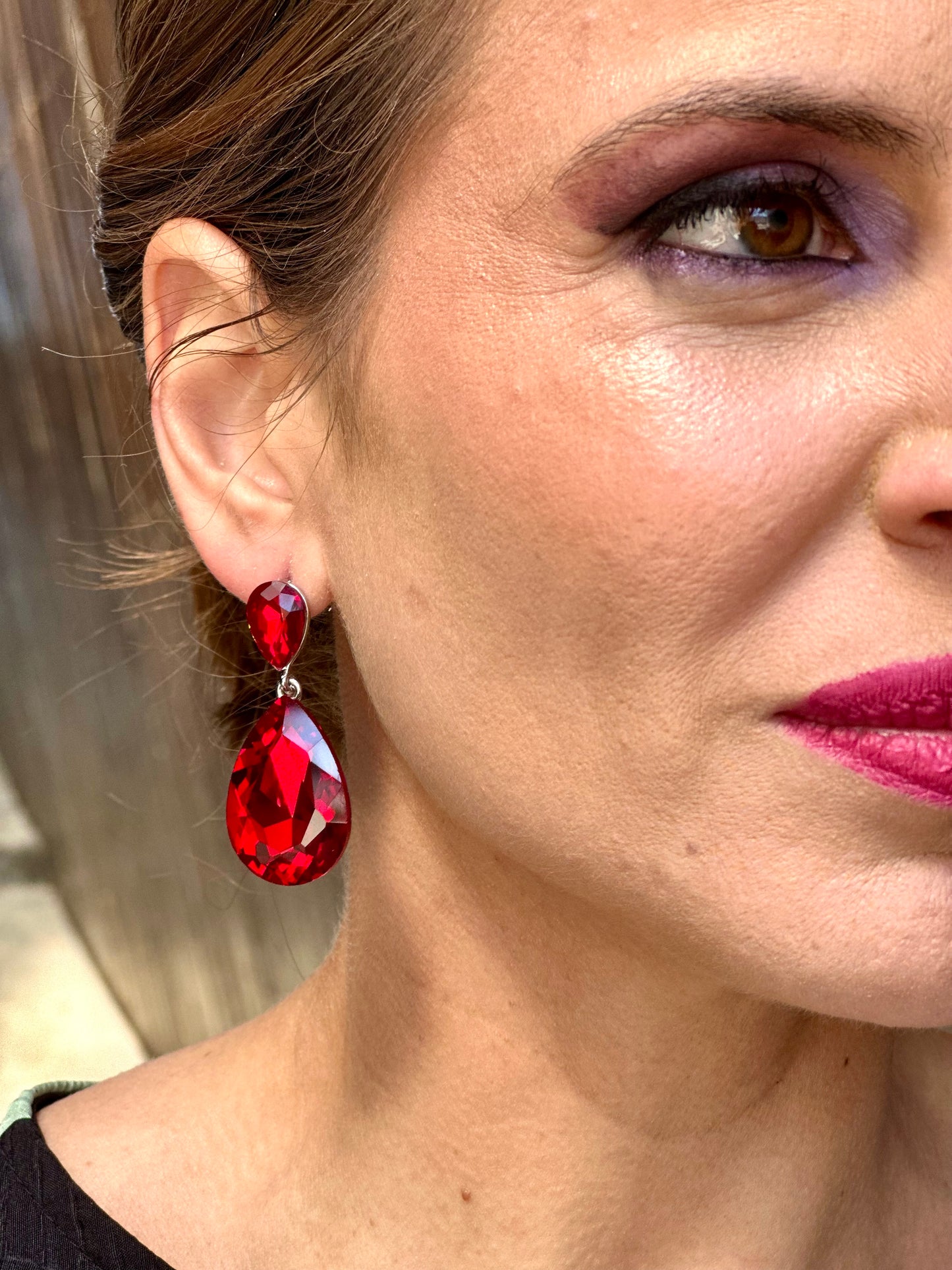 Pendientes Carol Rojo