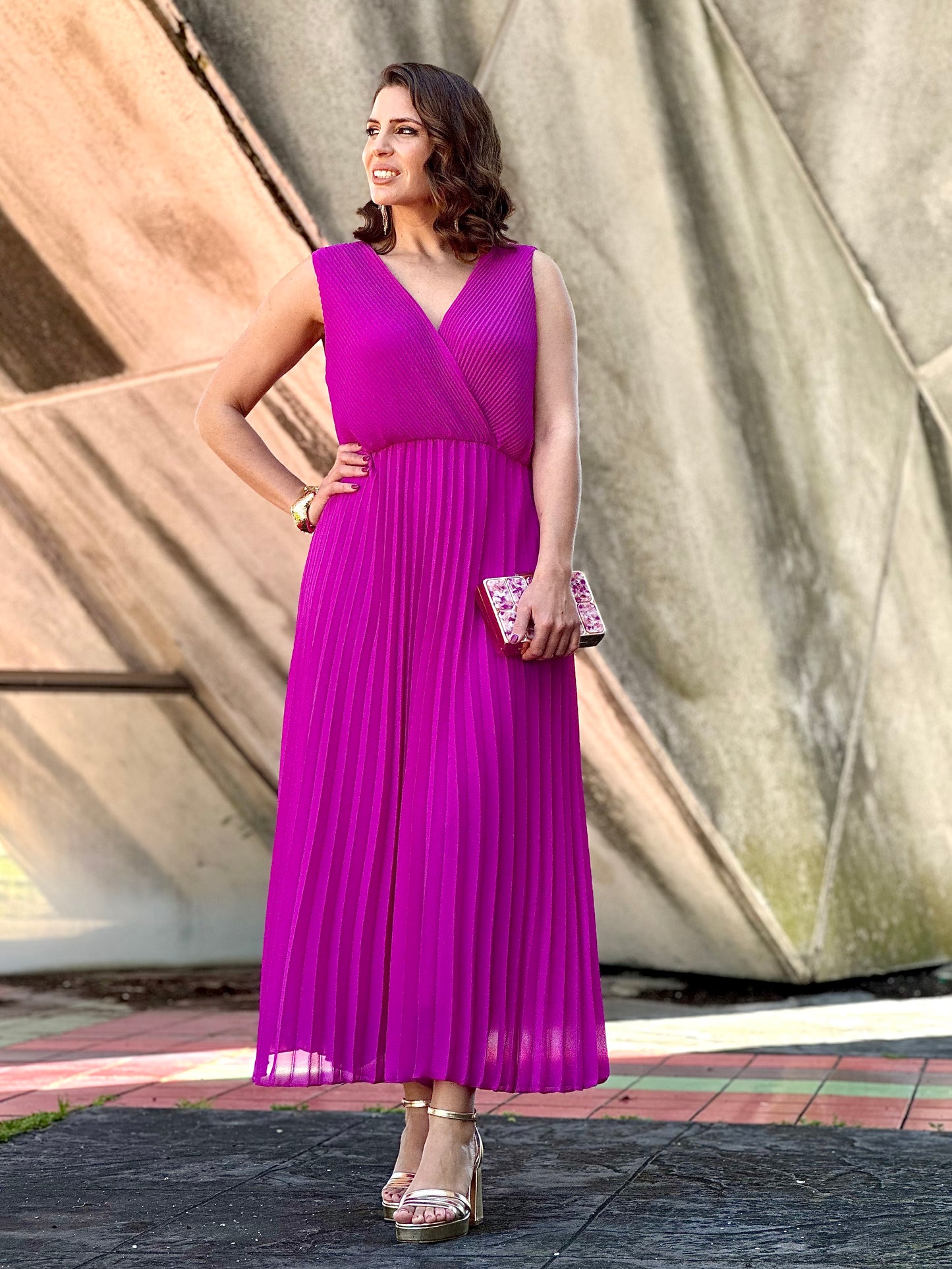 Vestido Sicilia Buganvilla