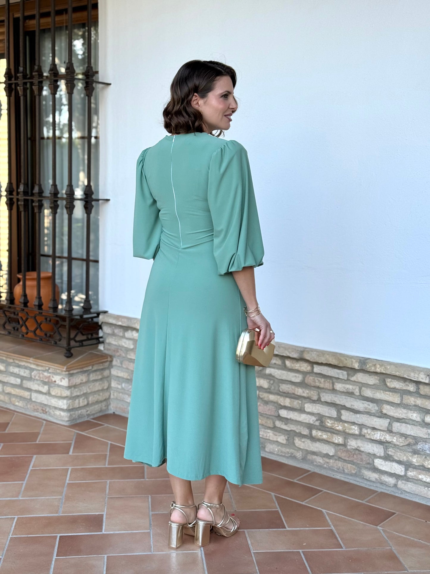 Vestido Nazaret Verde Mar