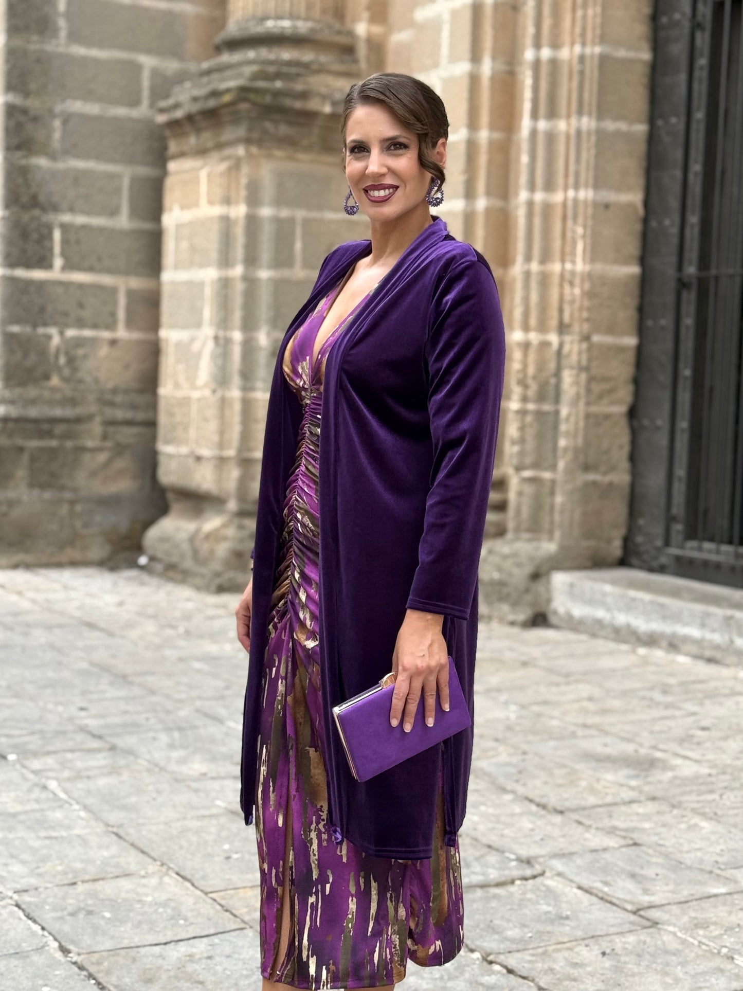 Kimono de Terciopelo Morado